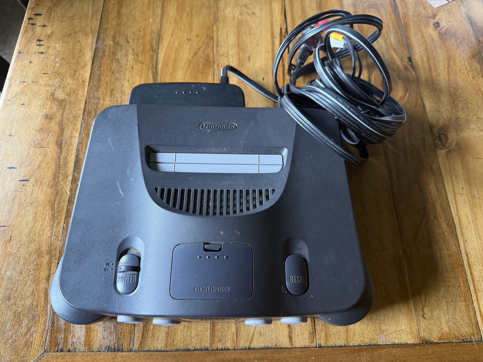 Nintendo 64 Original Console Control Deck With Power Supply & Jumper Pak – Works