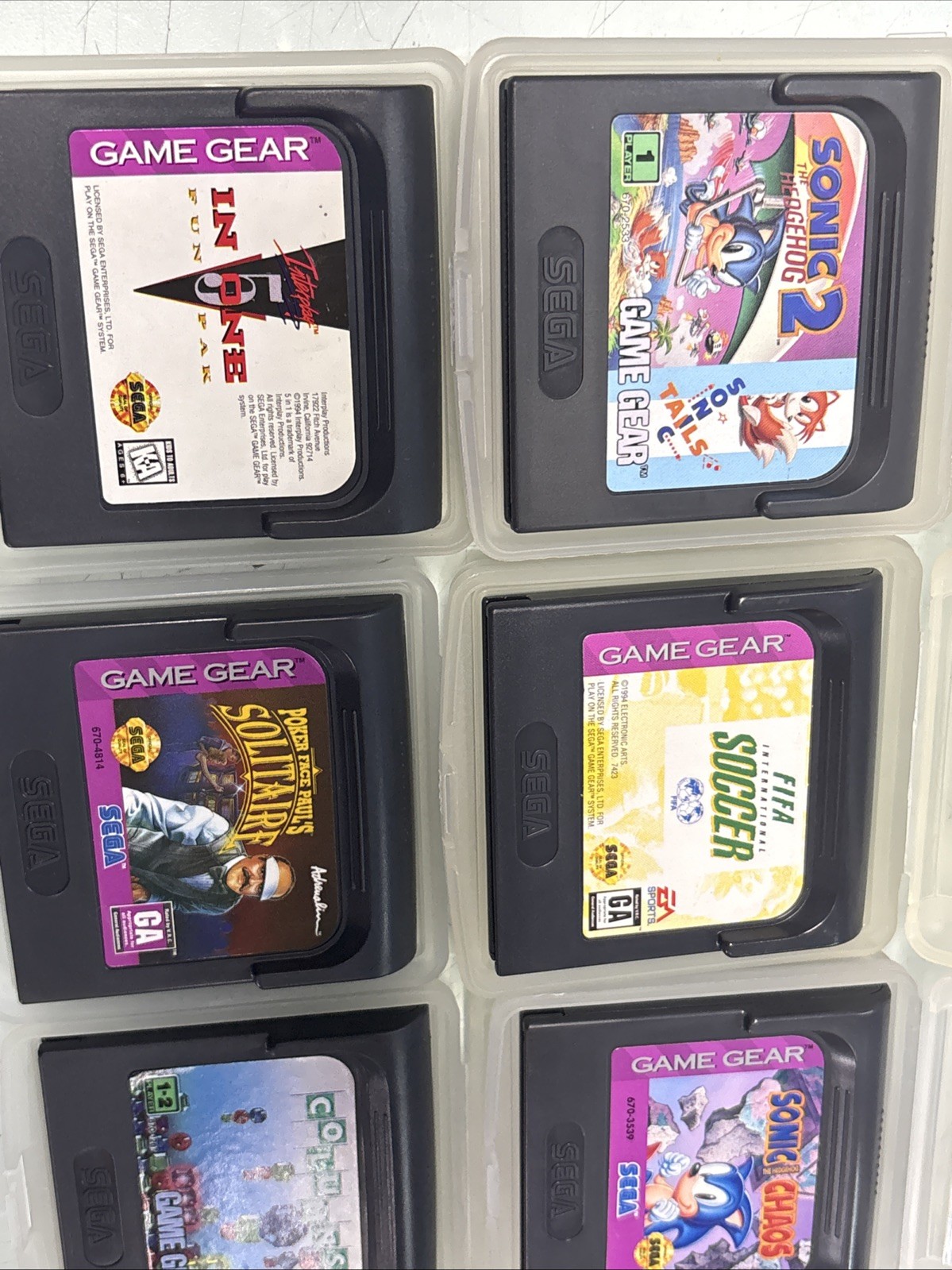 SEGA Game Gear Console with Games and Accessories – Tested and Working
