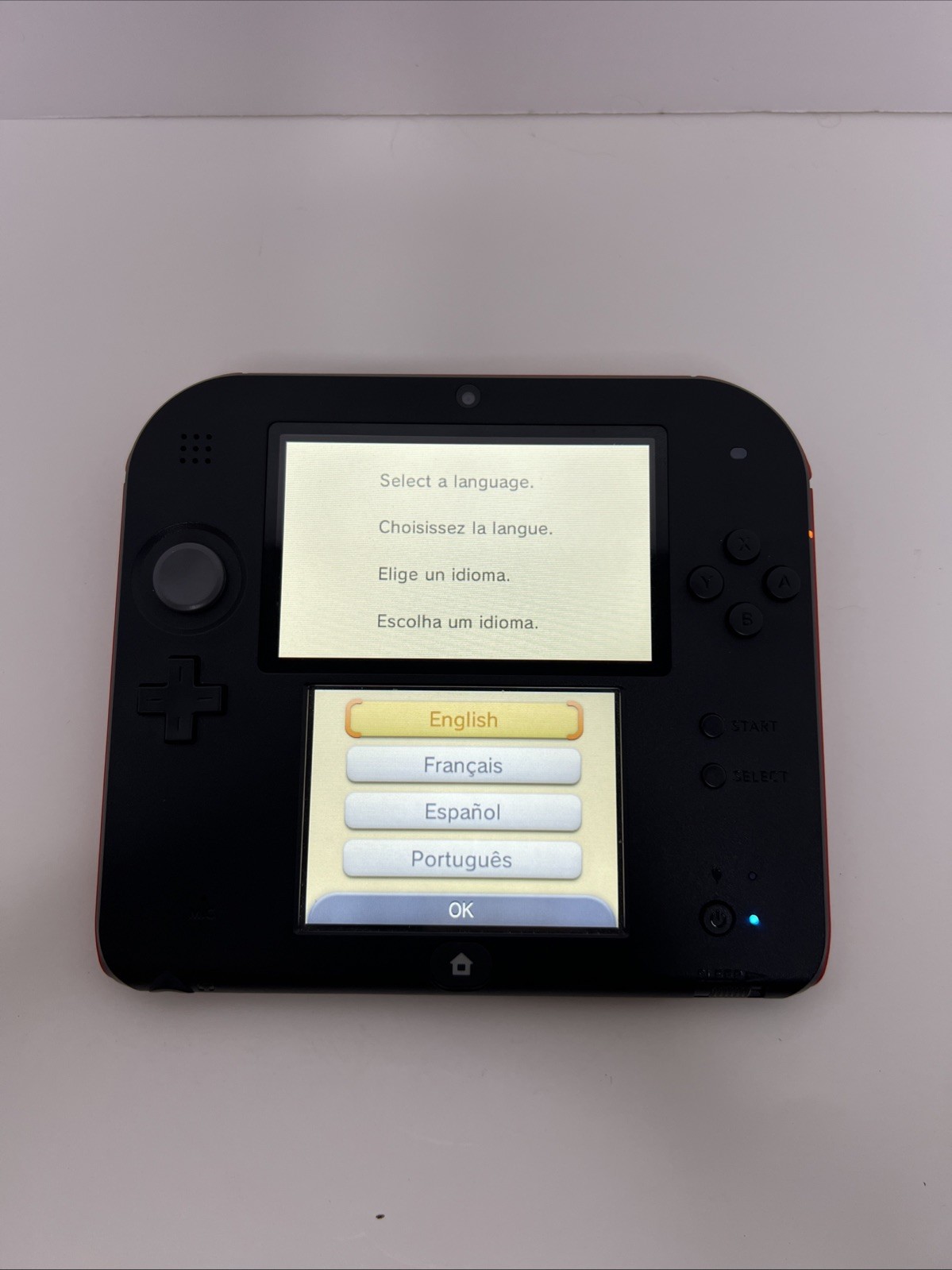 Nintendo 2DS Launch Edition Crimson Red Handheld System, Adult Owned, No SD Card