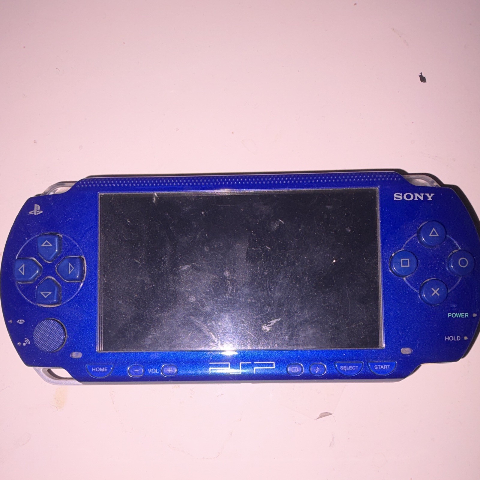 Sony PSP Blue Handheld System, Mini USB, Memory Stick PRO Duo Compatible