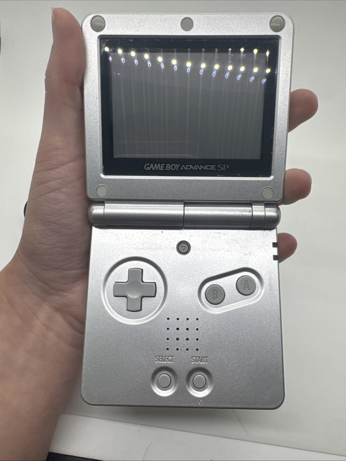 Nintendo Game Boy Advance SP Handheld System AGS-001 – Silver with Charger