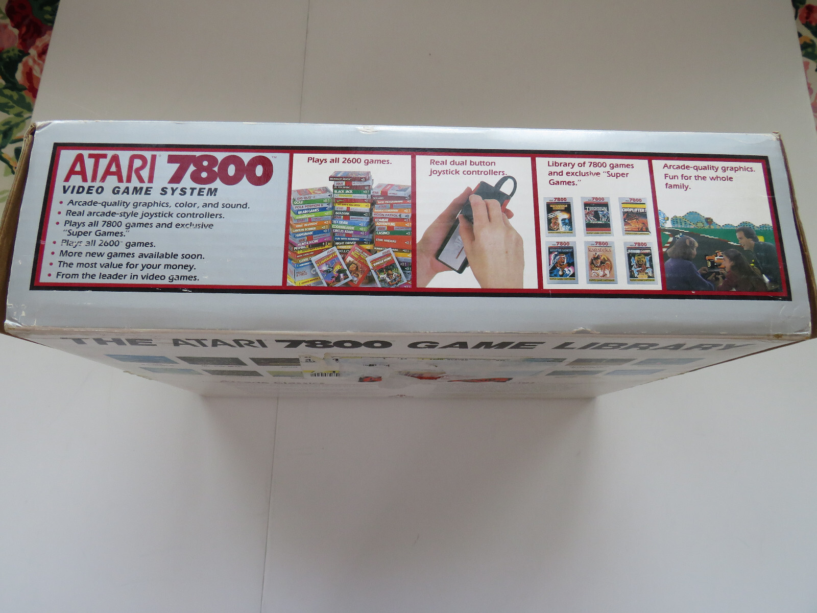 1987 ATARI 7800 ProSystem Console Game Complete in Original Box with 3 Games