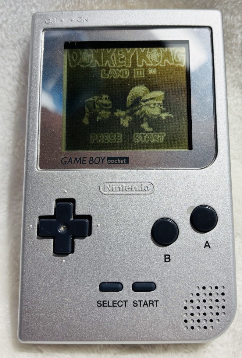 GameBoy Pocket Silver Console Nintendo Japan – Tested Working- MGB-001