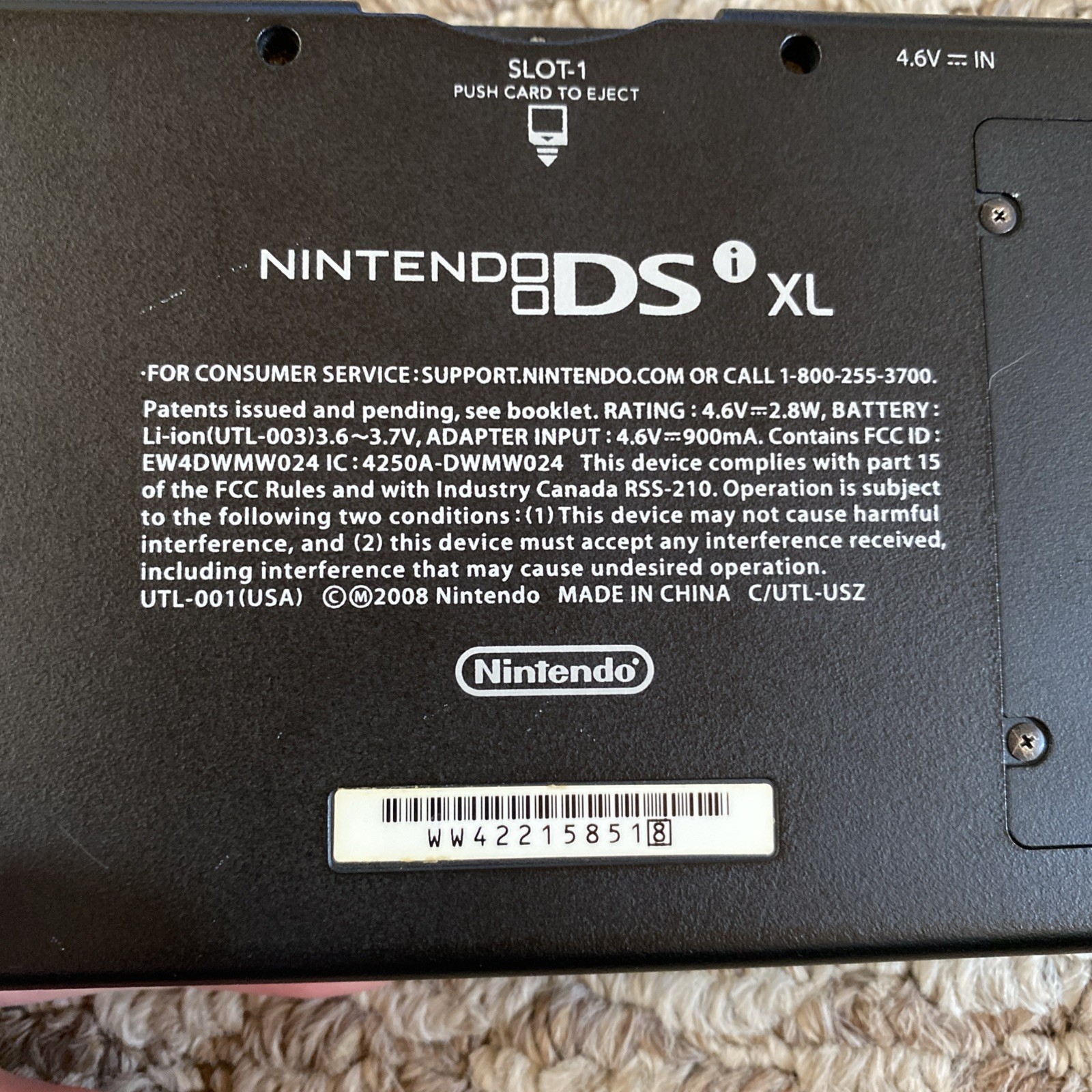 Nintendo DSI XL Blue Handheld Console Wi-Fi Capability w Charger Tested USA