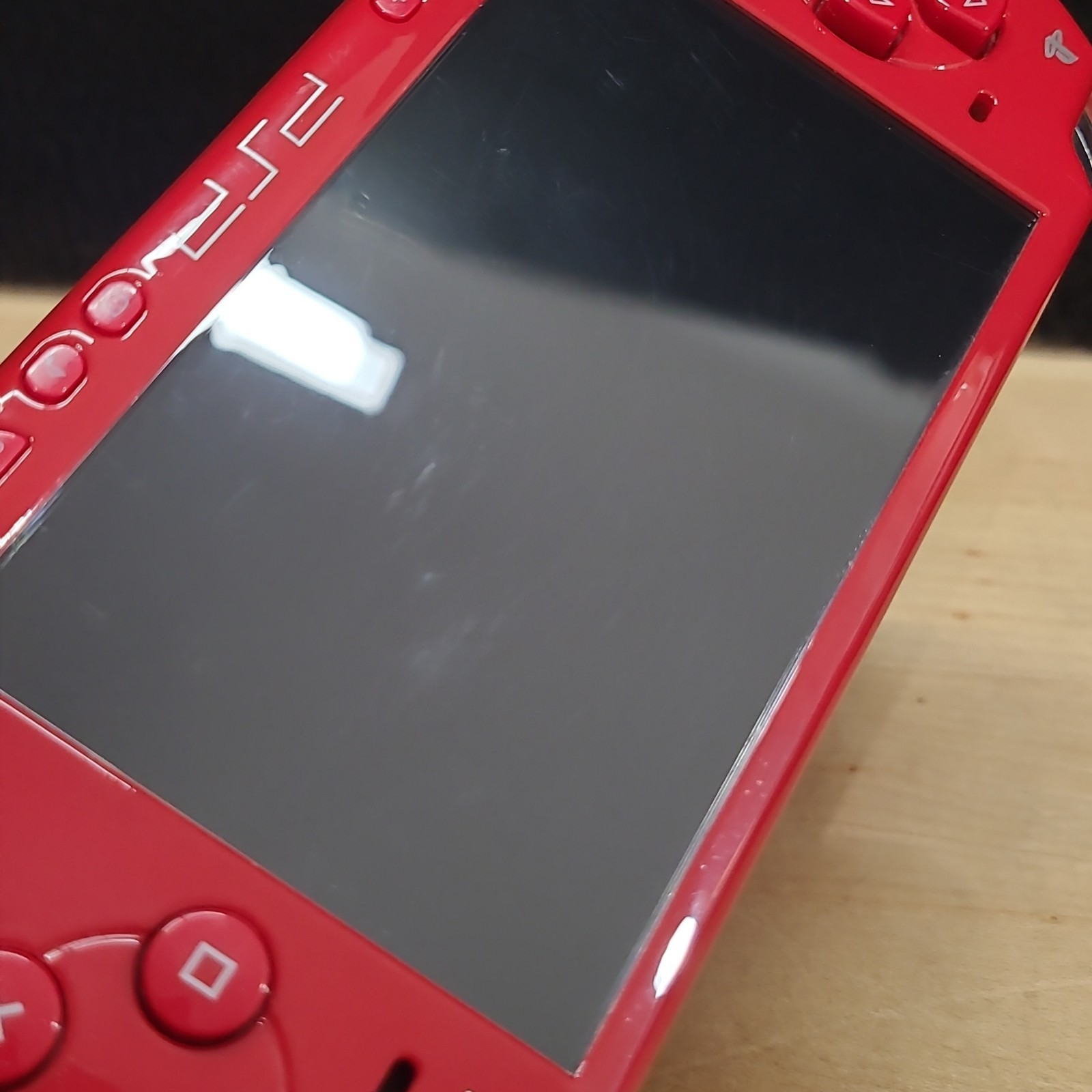 Sony PlayStation Portable PSP-2001 God of War Edition Red Console W/Game New Bat