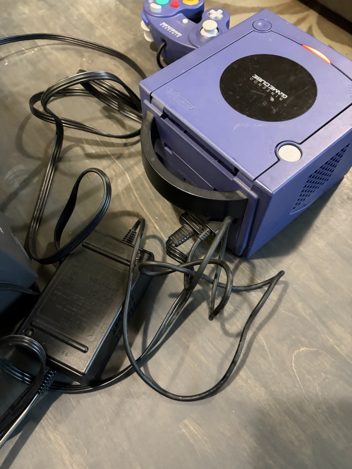 Nintendo GameCube Console System – Indigo (controller, All Chords, Memory Card)