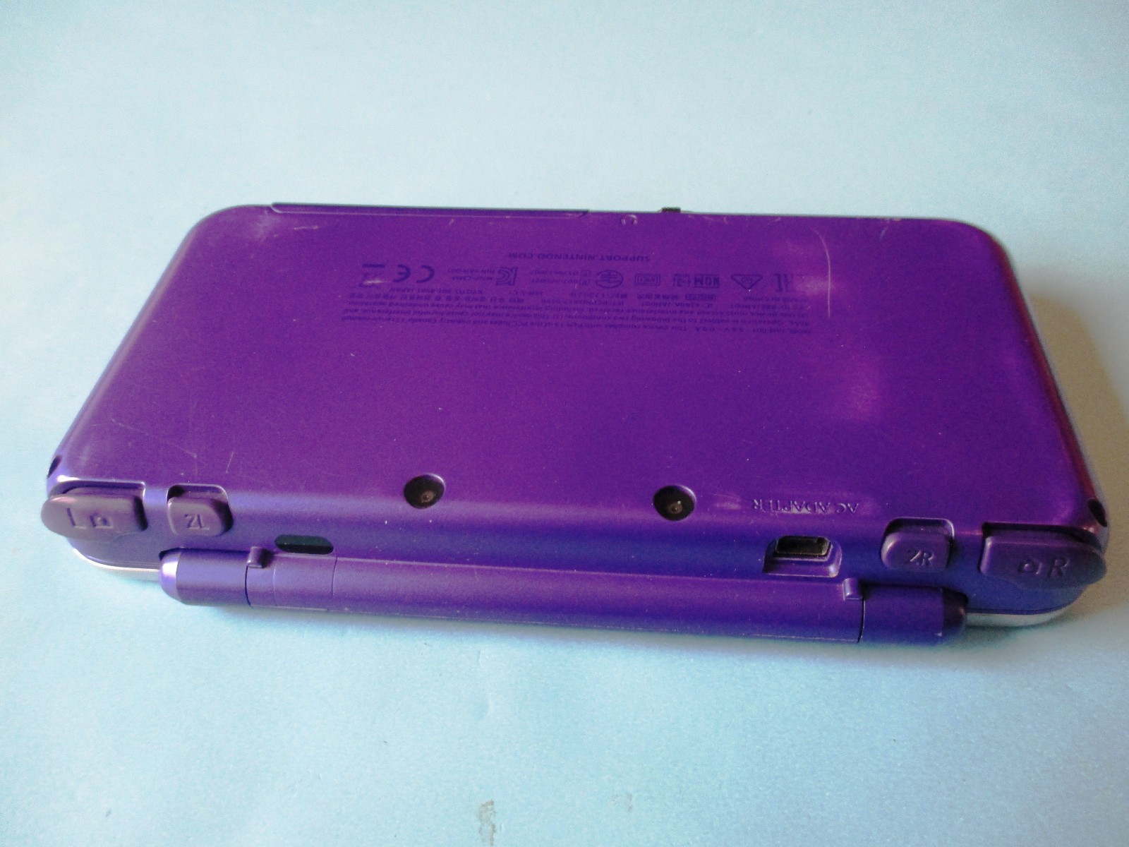 Nintendo 2DS XL Purple & Silver Console System w/Charger FREE Ship!