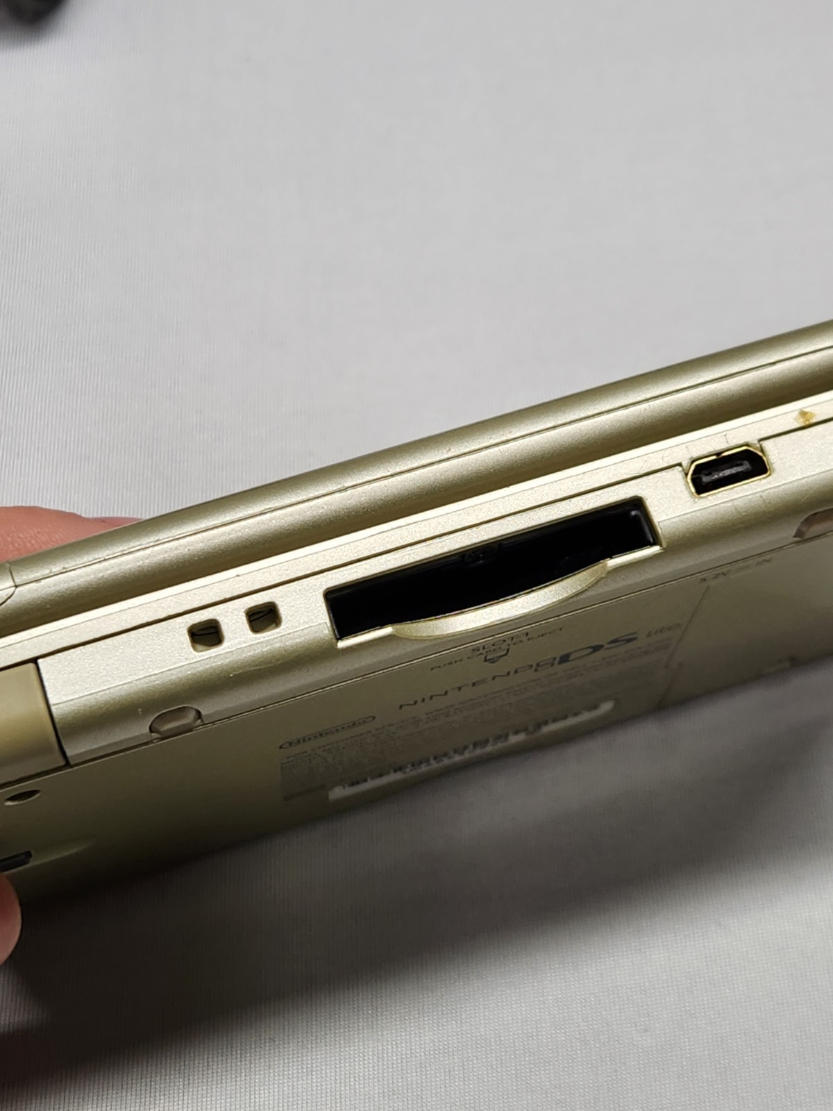 Nintendo DS Lite Gold Zelda Edition Handheld Console w/ Triforce Logo