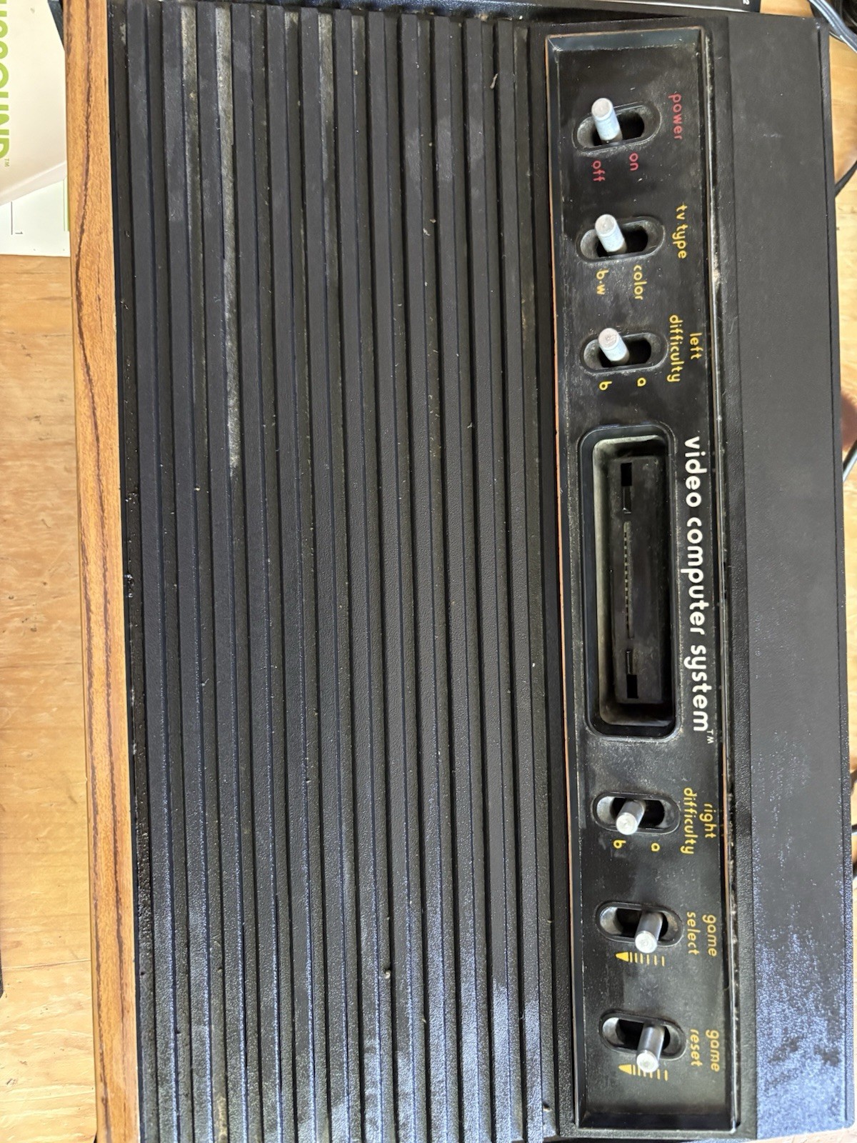 Atari 2600 Black Video Game Console Bundle With 19 Games Untested