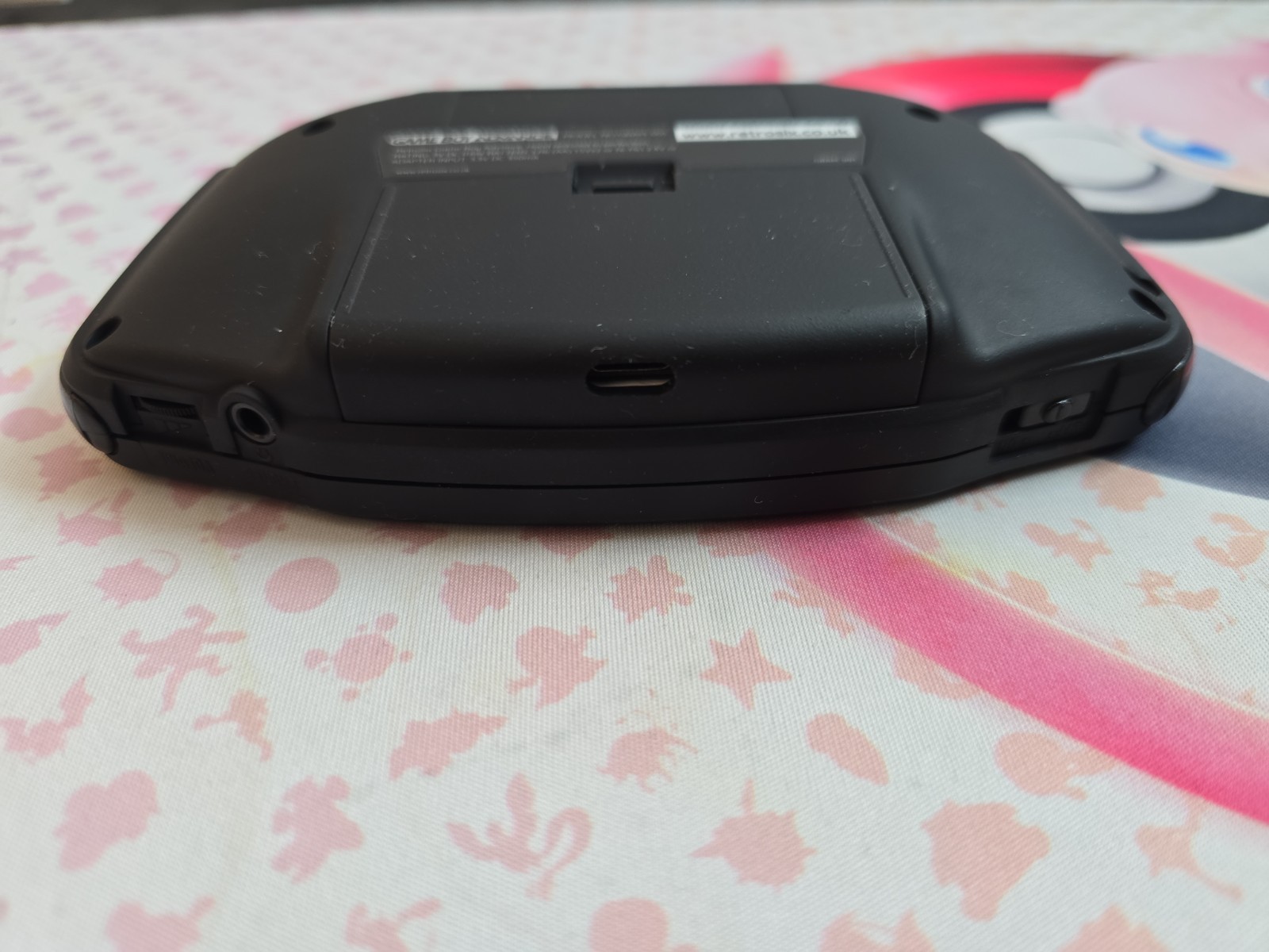 Black Game Boy Advance GBA IPS LCD USB-C 1800 mAh Rechargeable Battery