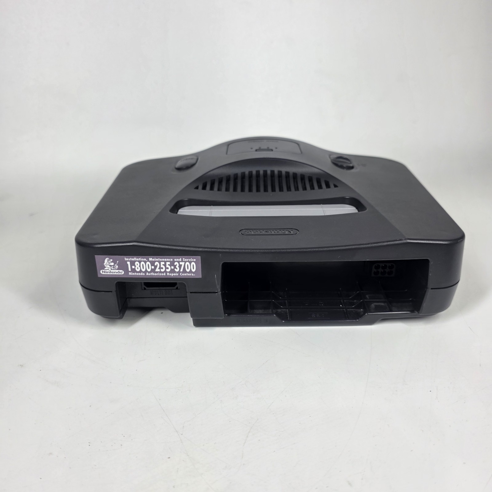 Nintendo 64 Black Console N64 w/ Grey Controller Power & AV Cables ALL OEM