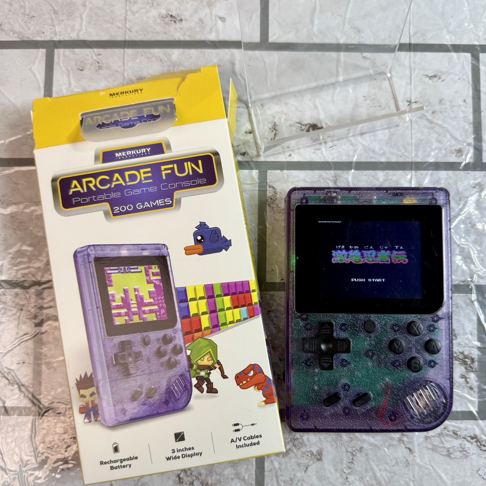 ARCADE FUN Portable Game Console (PGC) 200 Games ~ TMNT (nes), Excite Bike, etc.