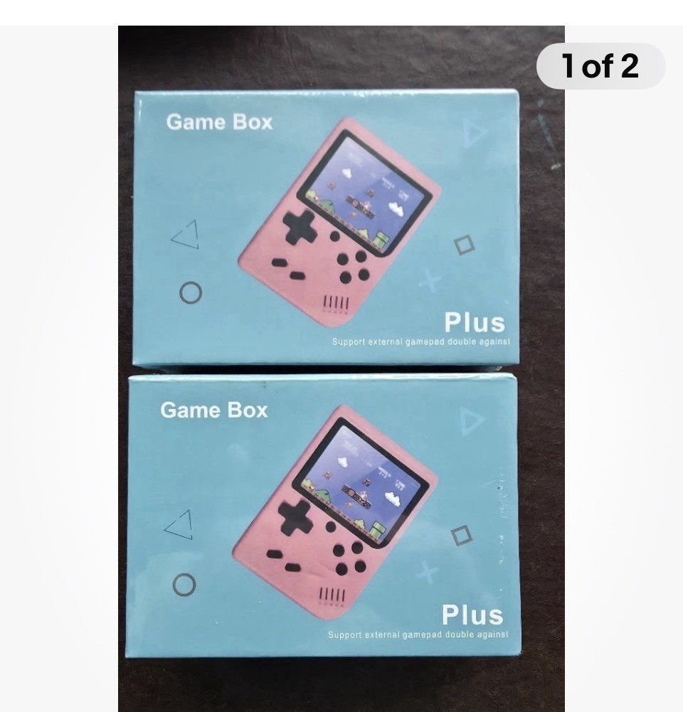 New (2) Grn Game Box Plus Handheld Console – Retro Gaming Sys Preloaded Games