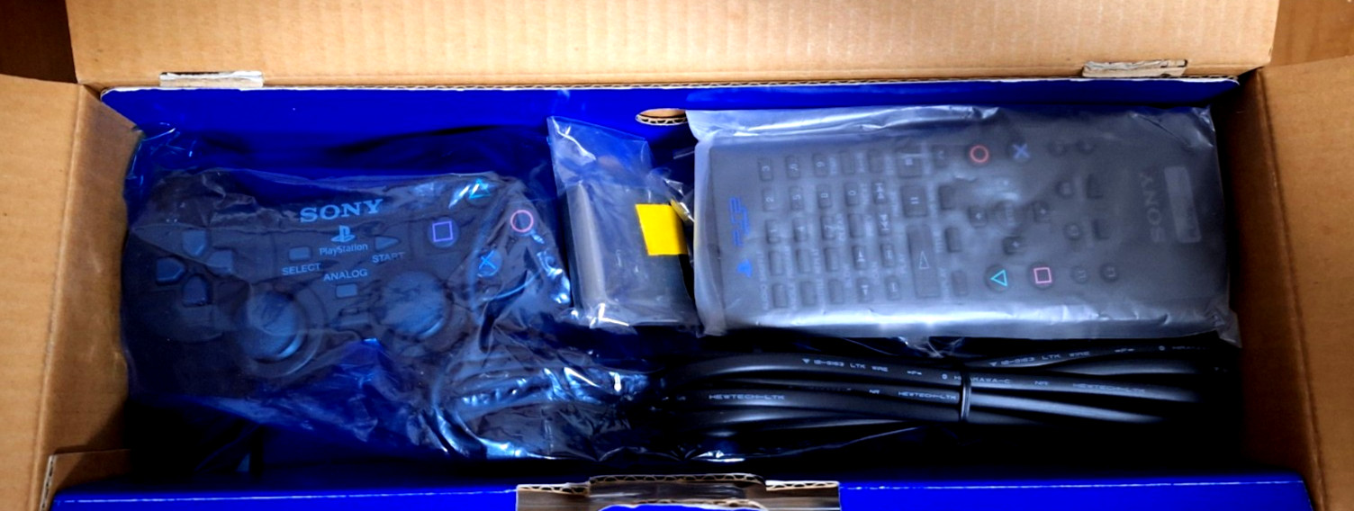 NEW Playstation 2 SCPH-18000 CB Charcoal Black PS2 Japan *RARE Version /w Remote