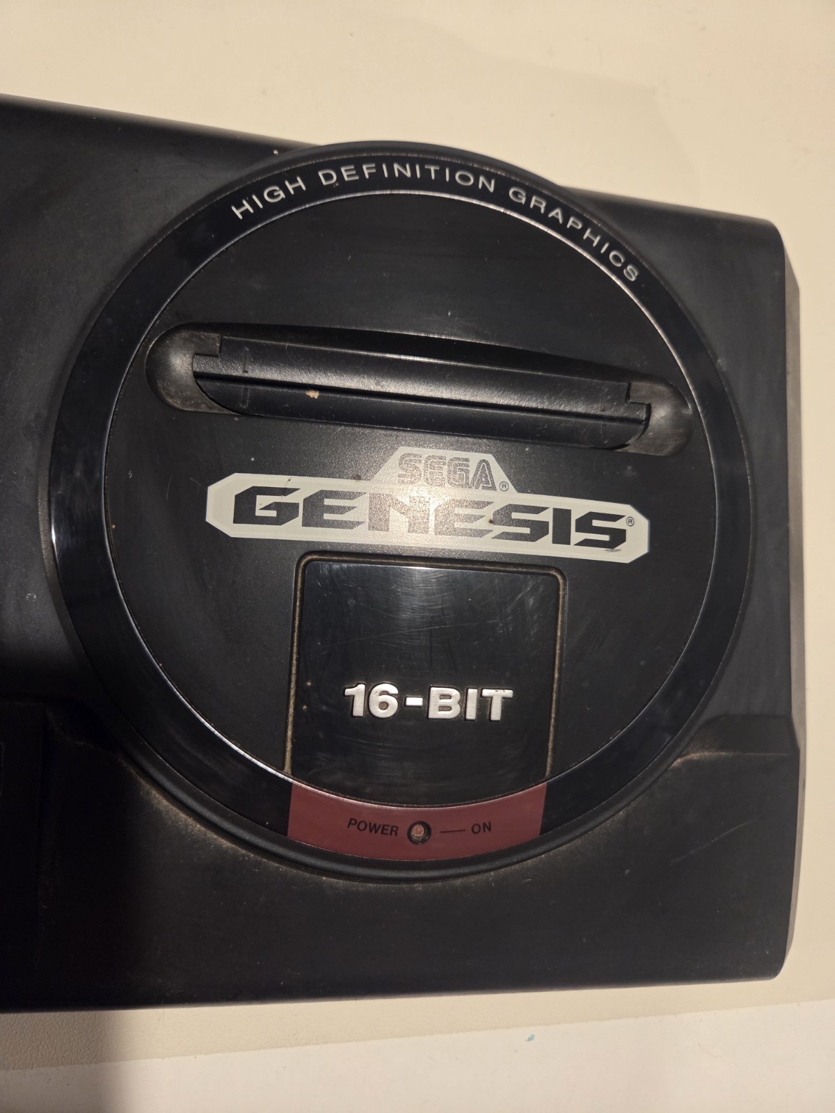 Original SEGA GENESIS 16 Bit High Def Console MK-1601 Controller & Power Adapter