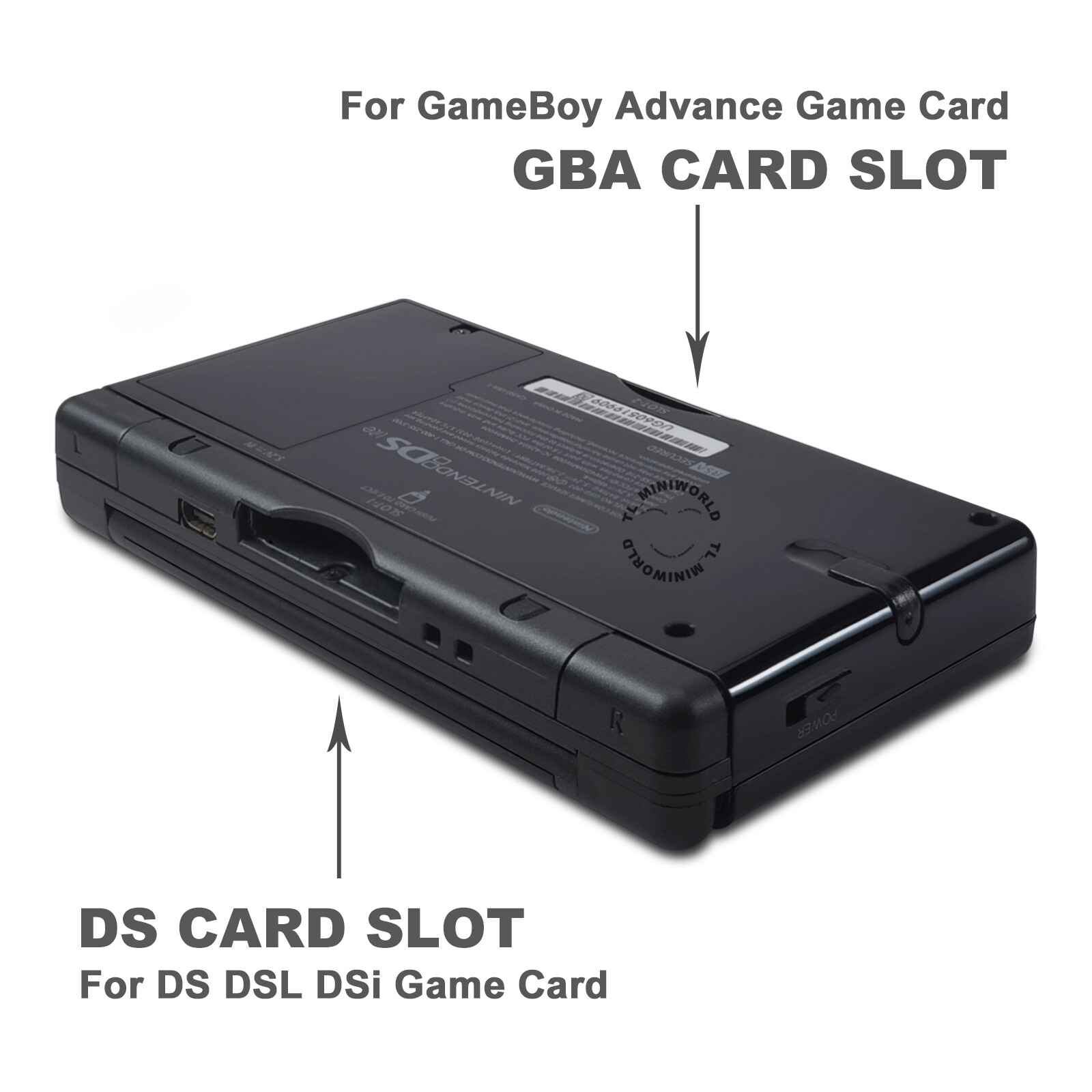 Nintendo DS Lite & Game boy Advance HandHeld Console System Pokemon Black DSL