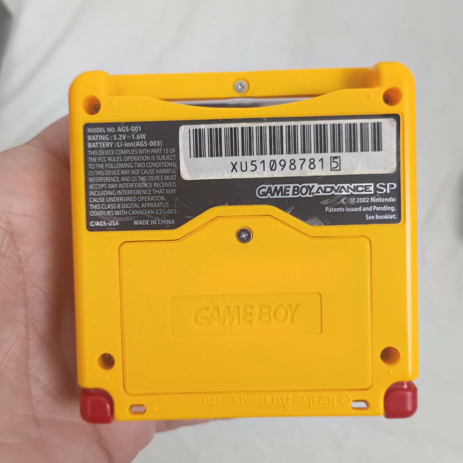 Nintendo Game Boy Advance SP Pikachu Edition Handheld System – Yellow