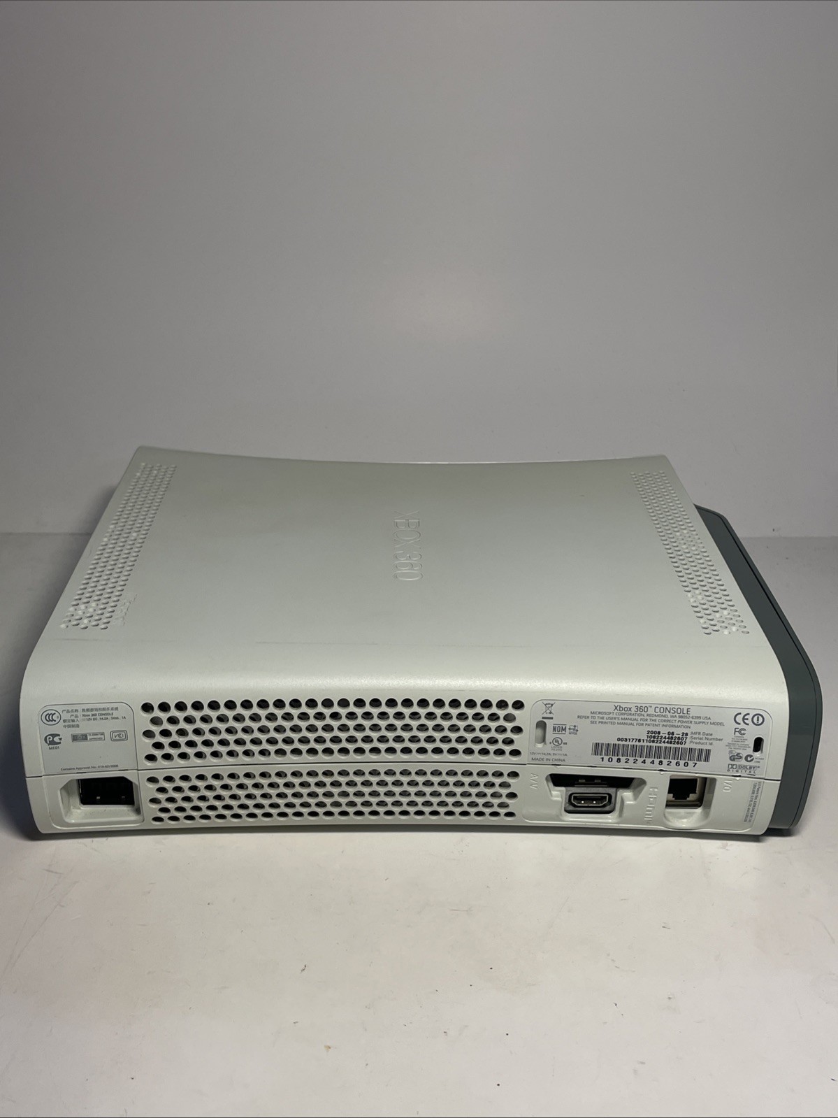 Microsoft Xbox 360 Pro 60GB White Console w/ Controller Bundle Tested