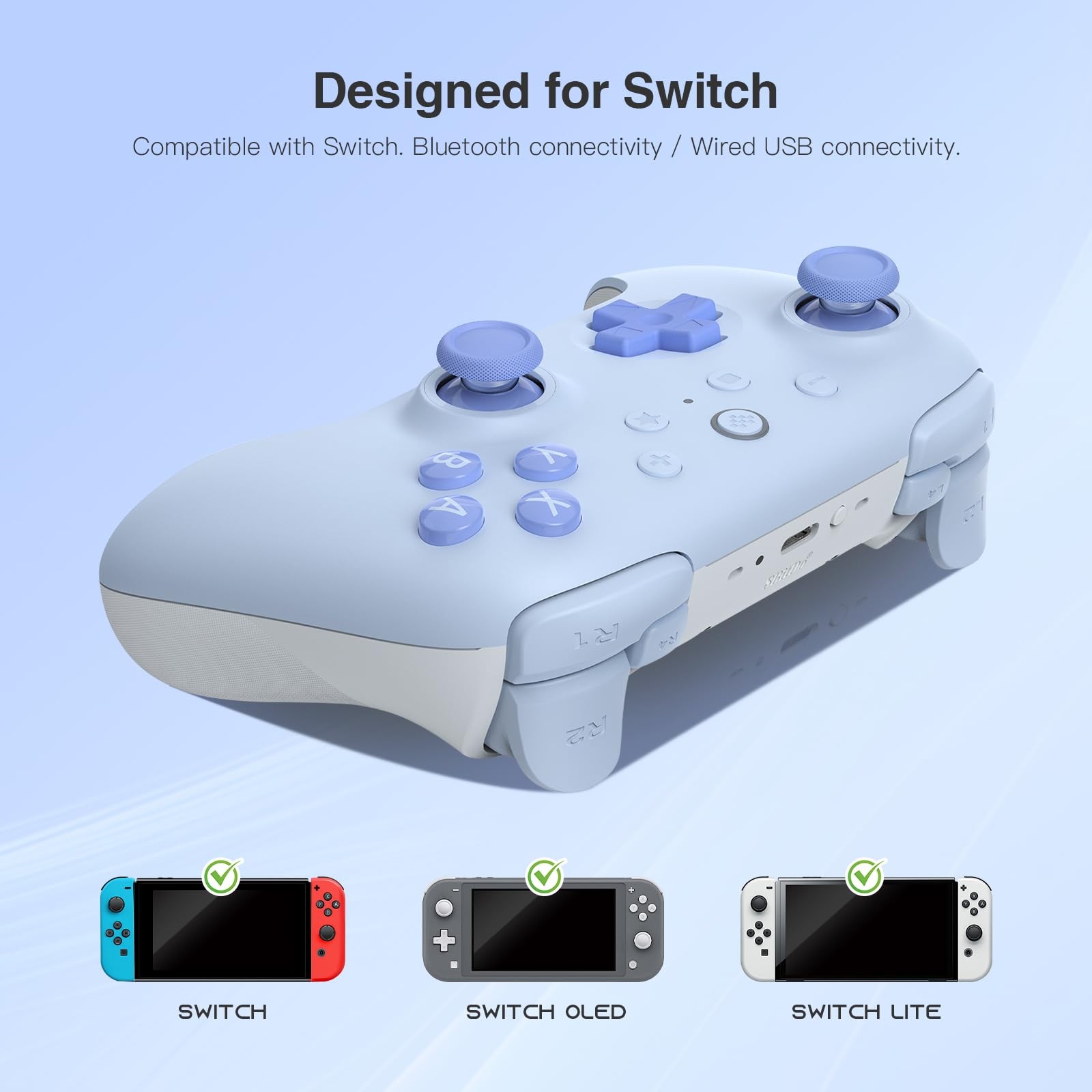 8Bitdo Ultimate 2C Bluetooth Controller (Hall Effect Joystick Update) – Blue