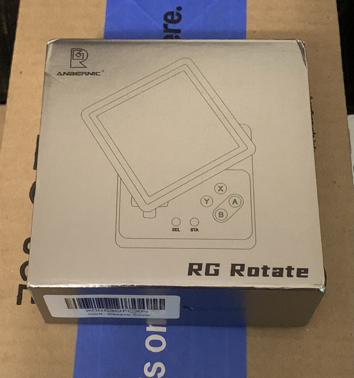 ANBERNIC RG Rotate Silver T618 Handheld Game Console 3.5-inch Android12 2000 mAh