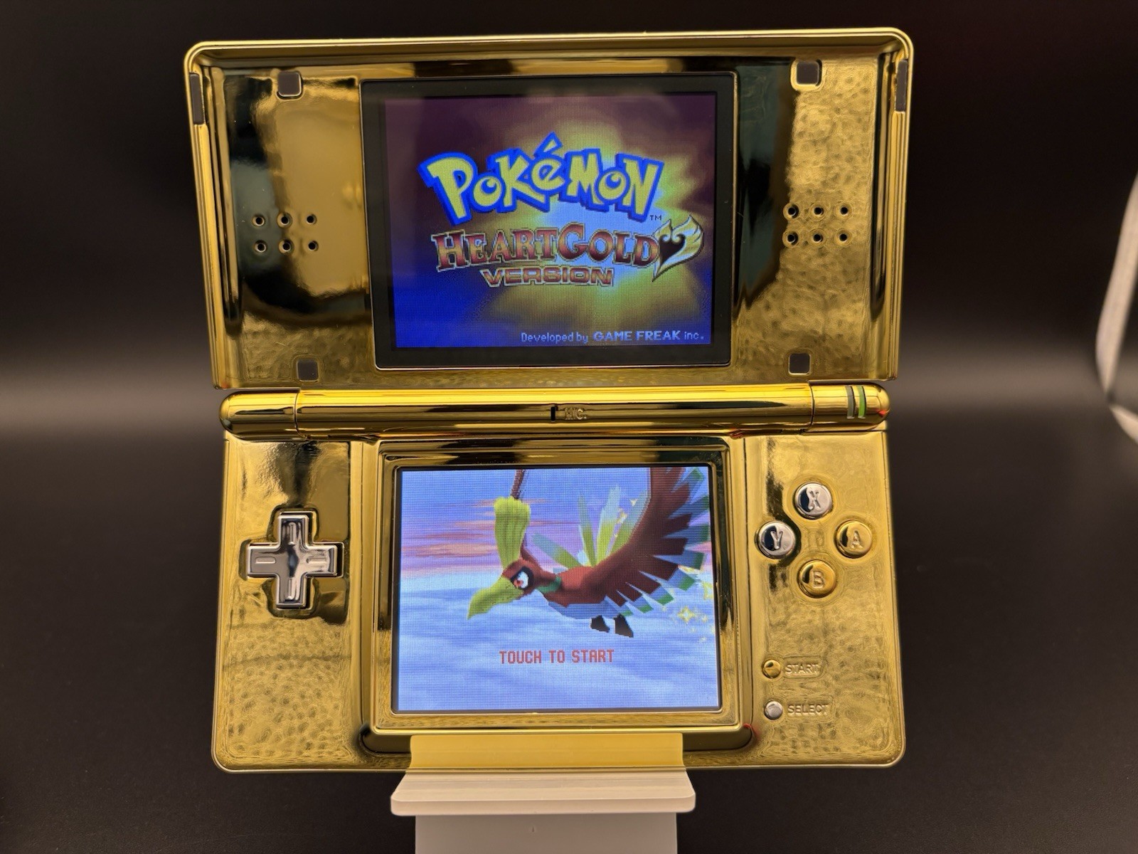 Custom Gold Chrome USB-C DS lite with Silver Accents — Brand New Screens