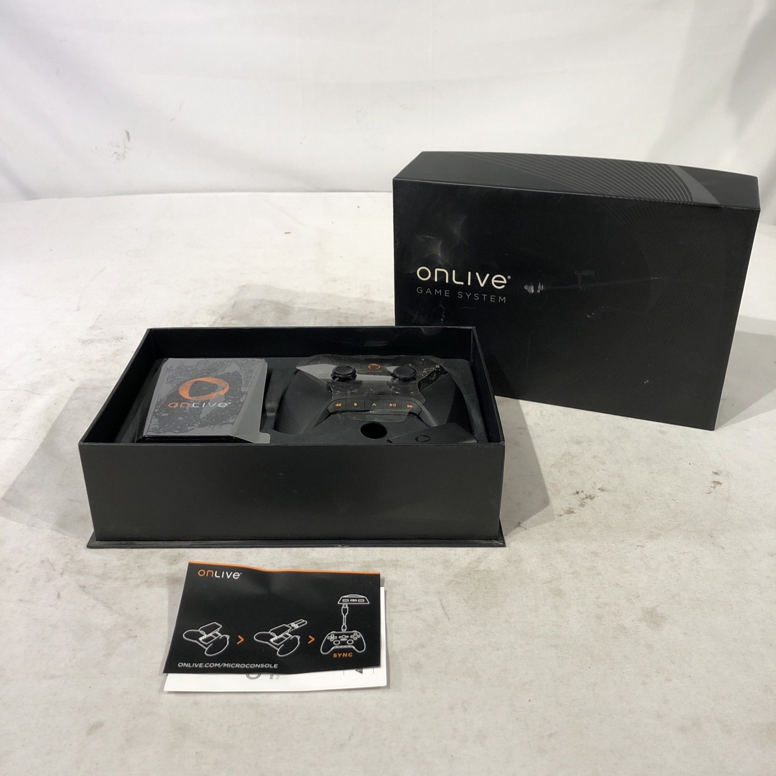 OnLive Streaming Game Console System w/Accessories/Box