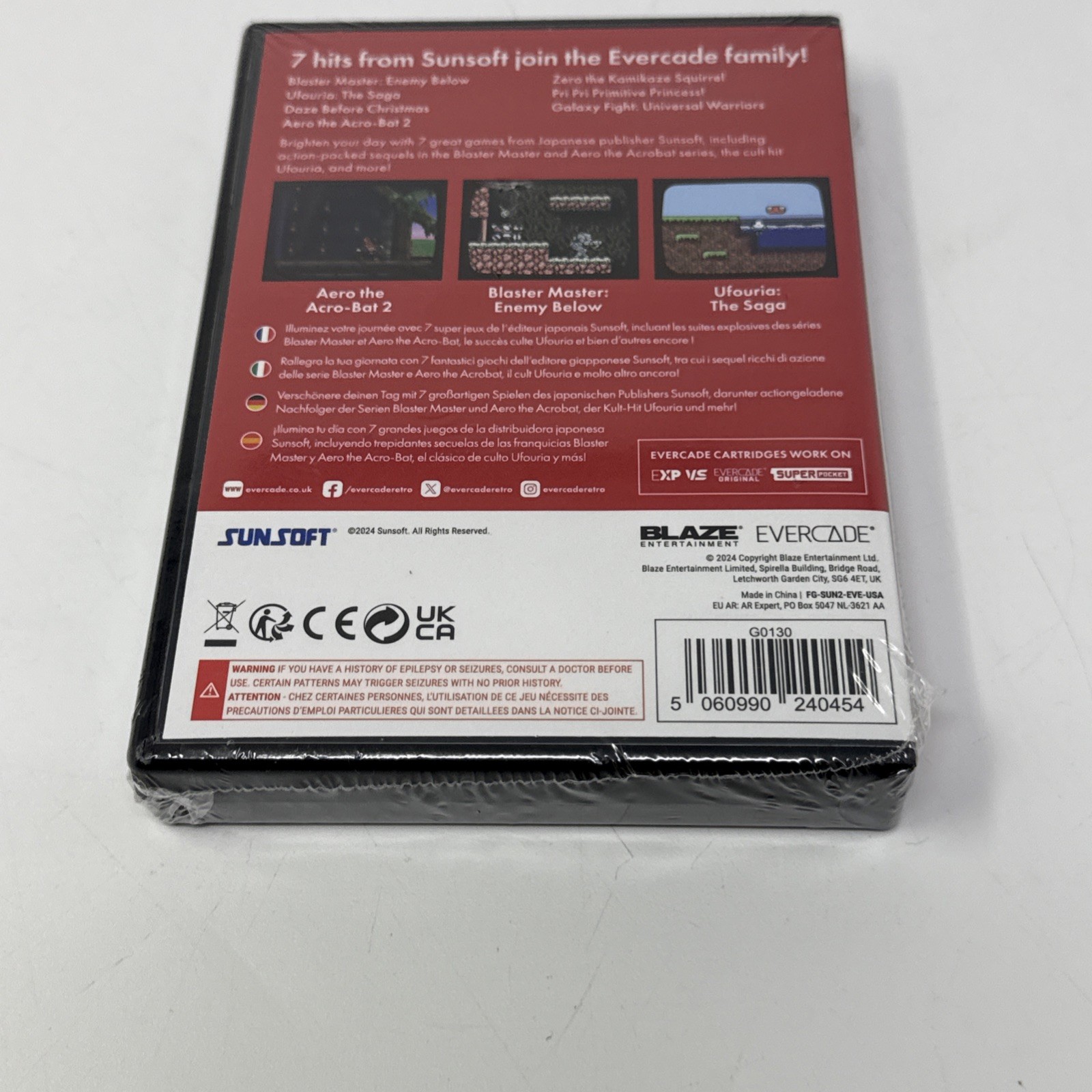 Evercade Sunsoft Collection 2 (#38) – Sealed New Cartridge