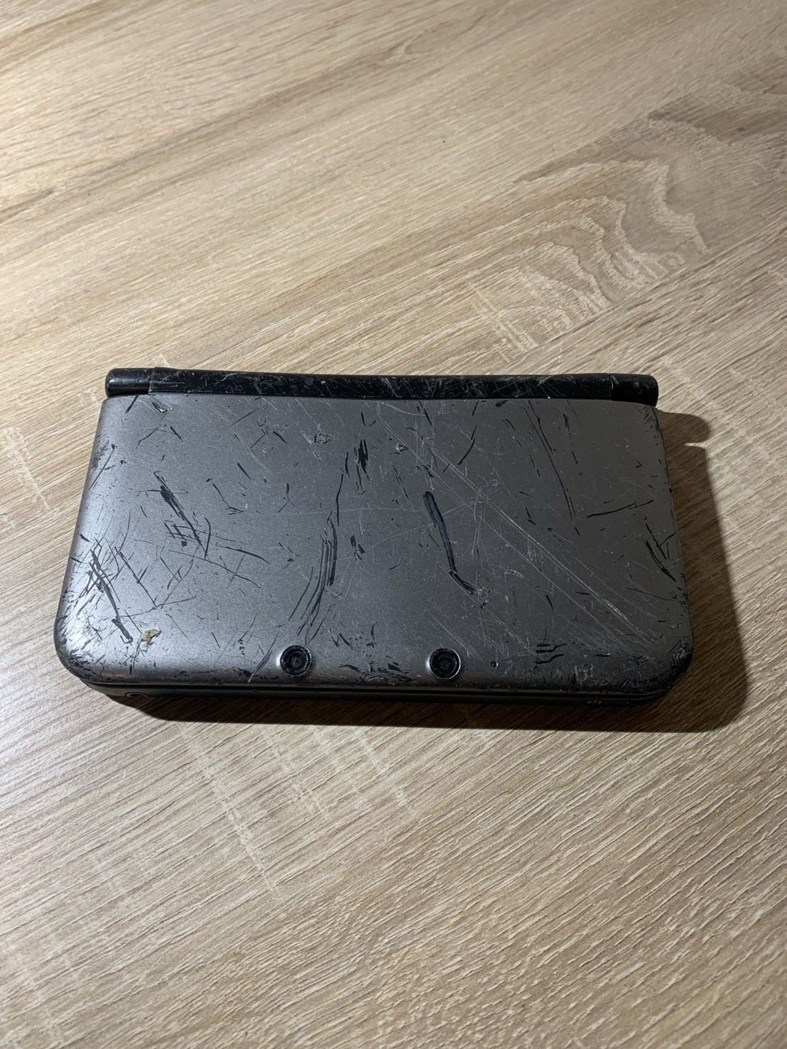 0567 Nintendo 3DS LL Silver Black For Parts 390g