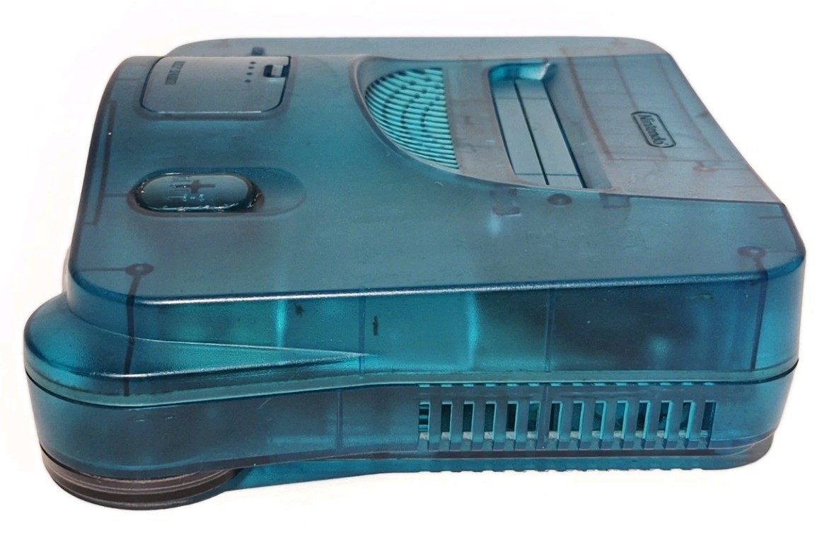 NINTENDO 64 FUNTASTIC ICE BLUE CONSOLE ONLY ~ TESTED & WORKING ~ READ