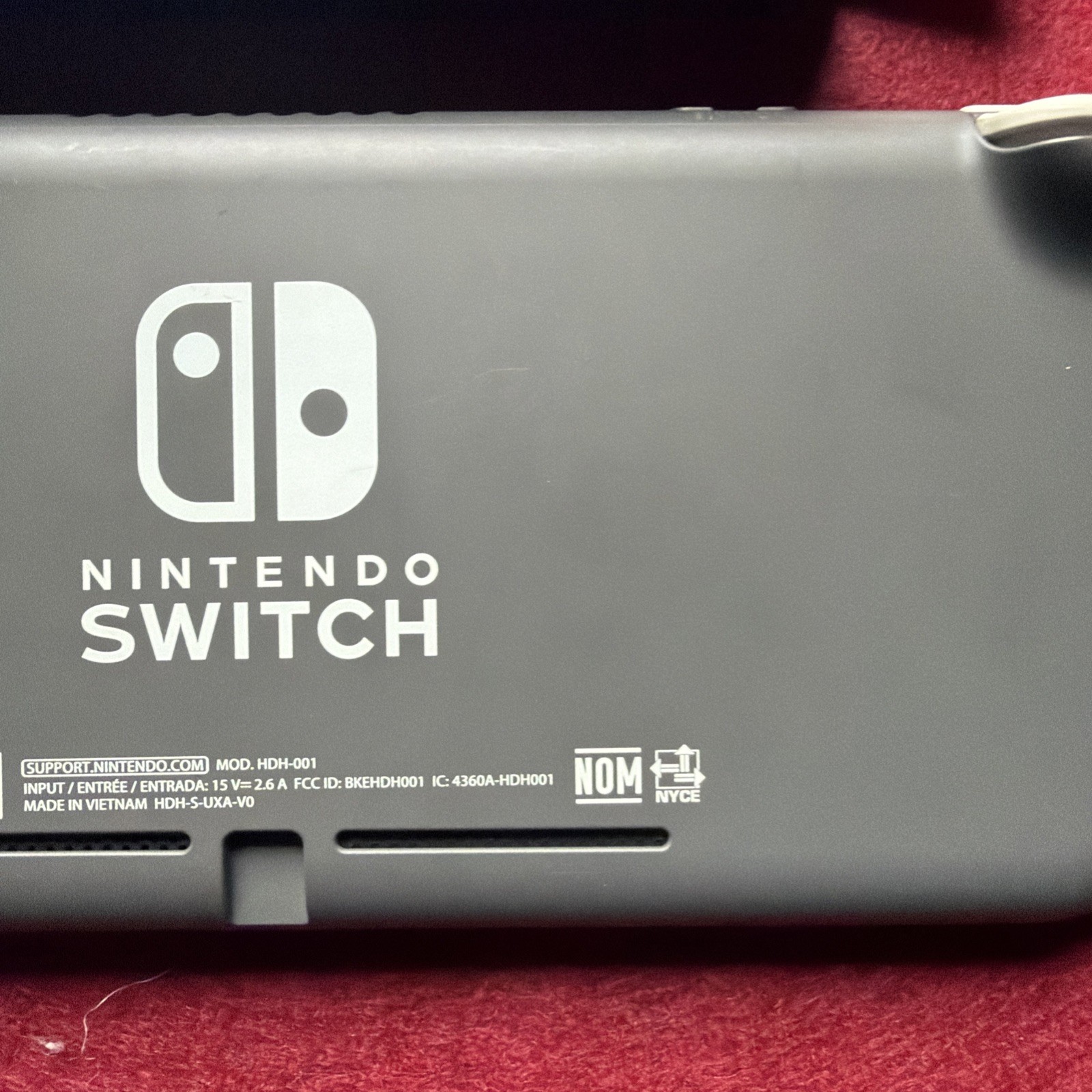 Nintendo Switch Lite Gray Handheld Console With Charger Tested And Working