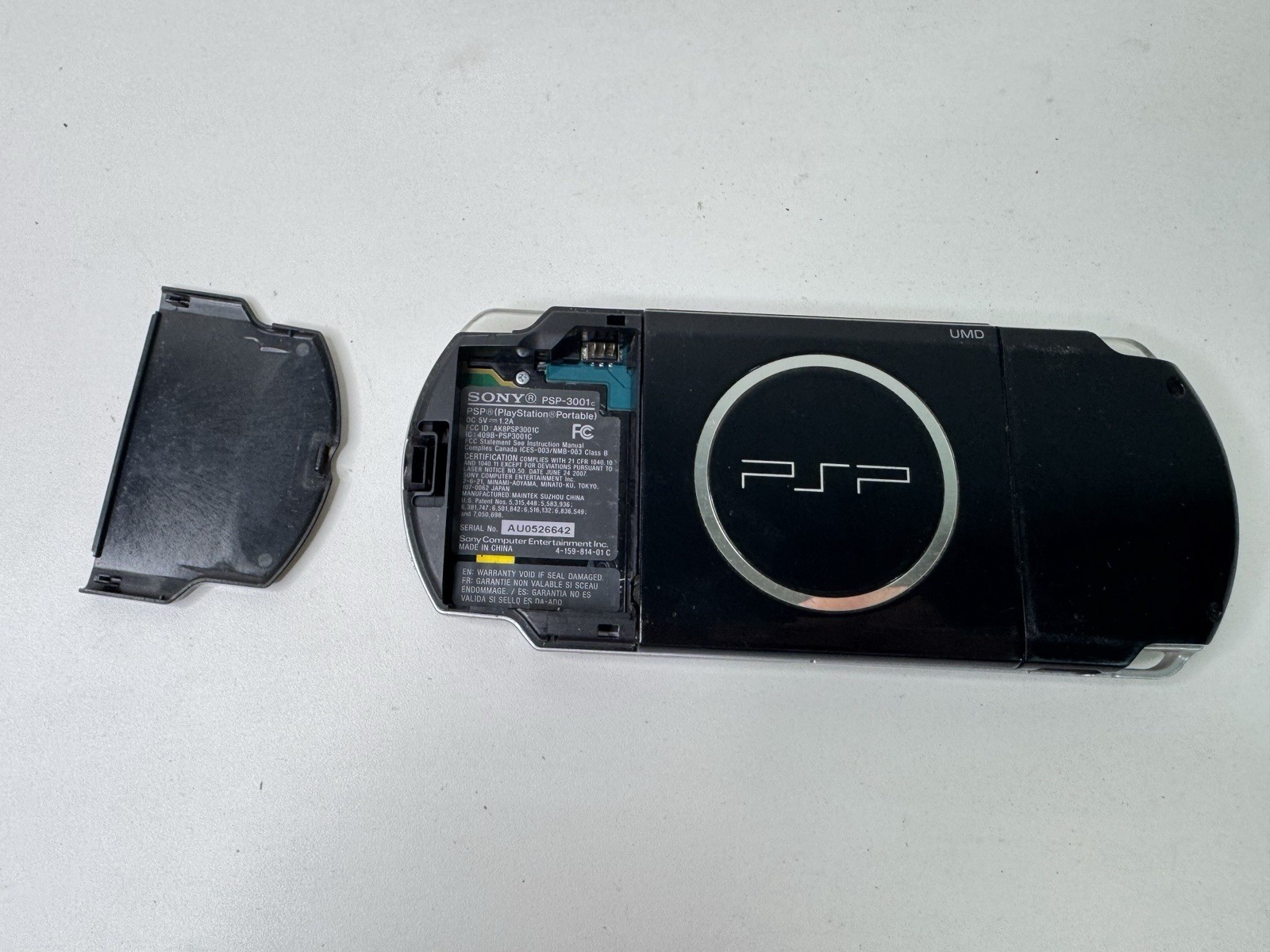 Sony PSP-3001 Portable Console Black Untested No Battery No Charger
