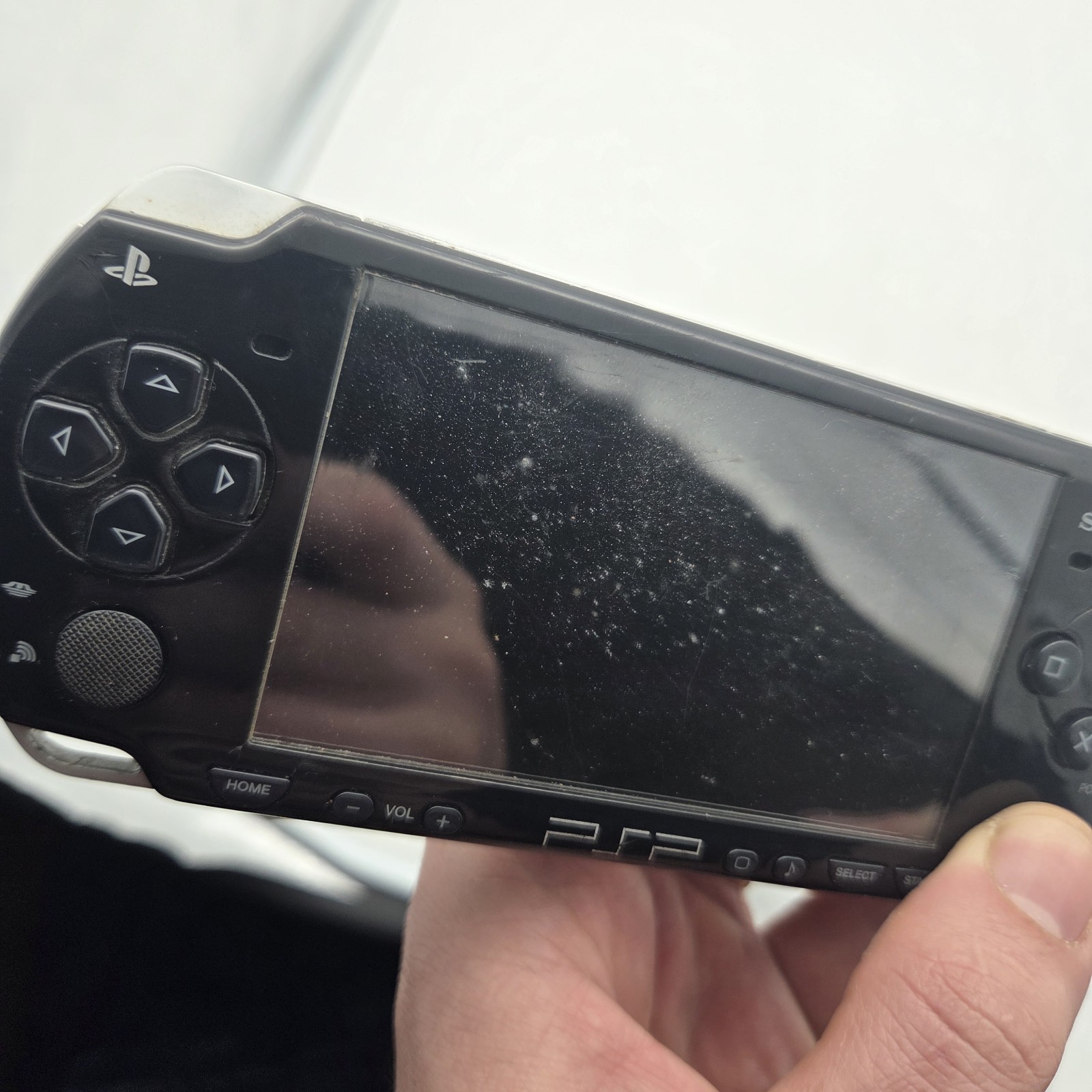 Sony PSP 2001 Black Powers On- Needs Battery And Cover