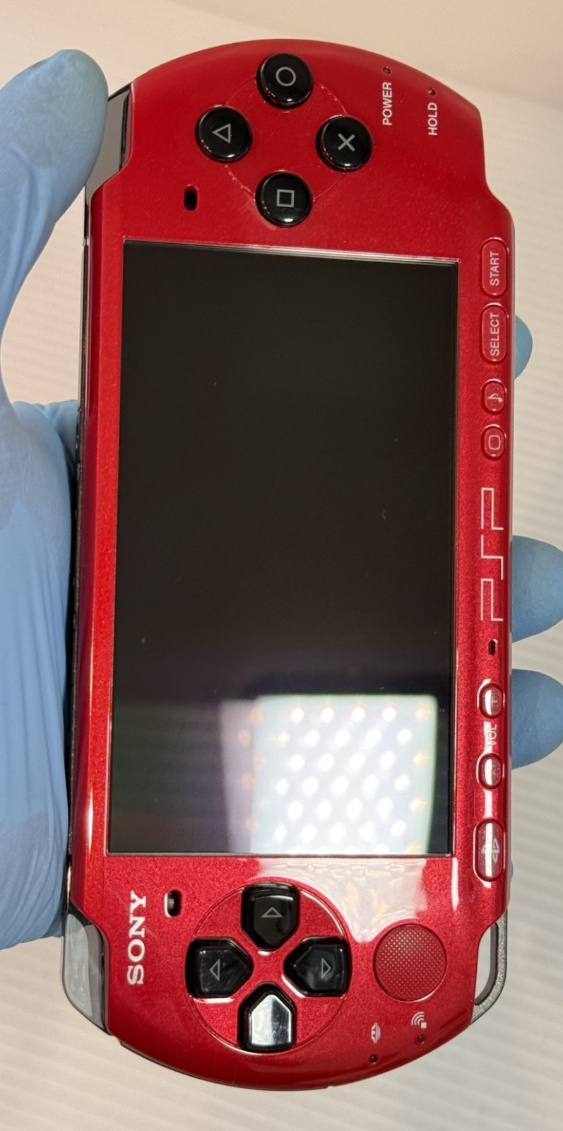 Sony PSP-3000 Console Red Black VALUE PAK Region Free w/2GB, Pouch – Excellent