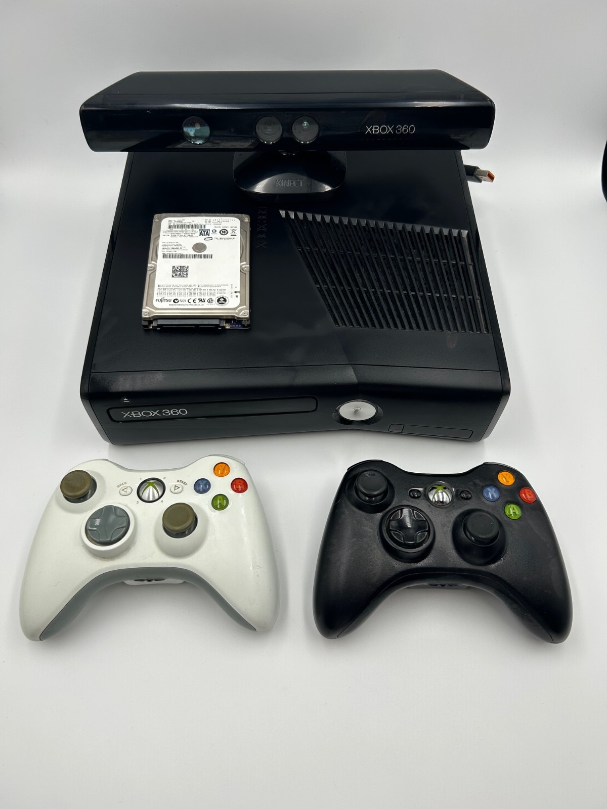 Microsoft Xbox 360 In Box Gaming Console, Kinect, Controller, Game, Memory