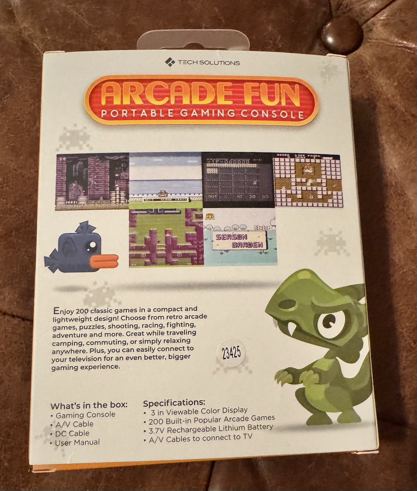 Tech Solutions Arcade Fun Portable Gaming Console/ Handheld 200 Classic Games ￼
