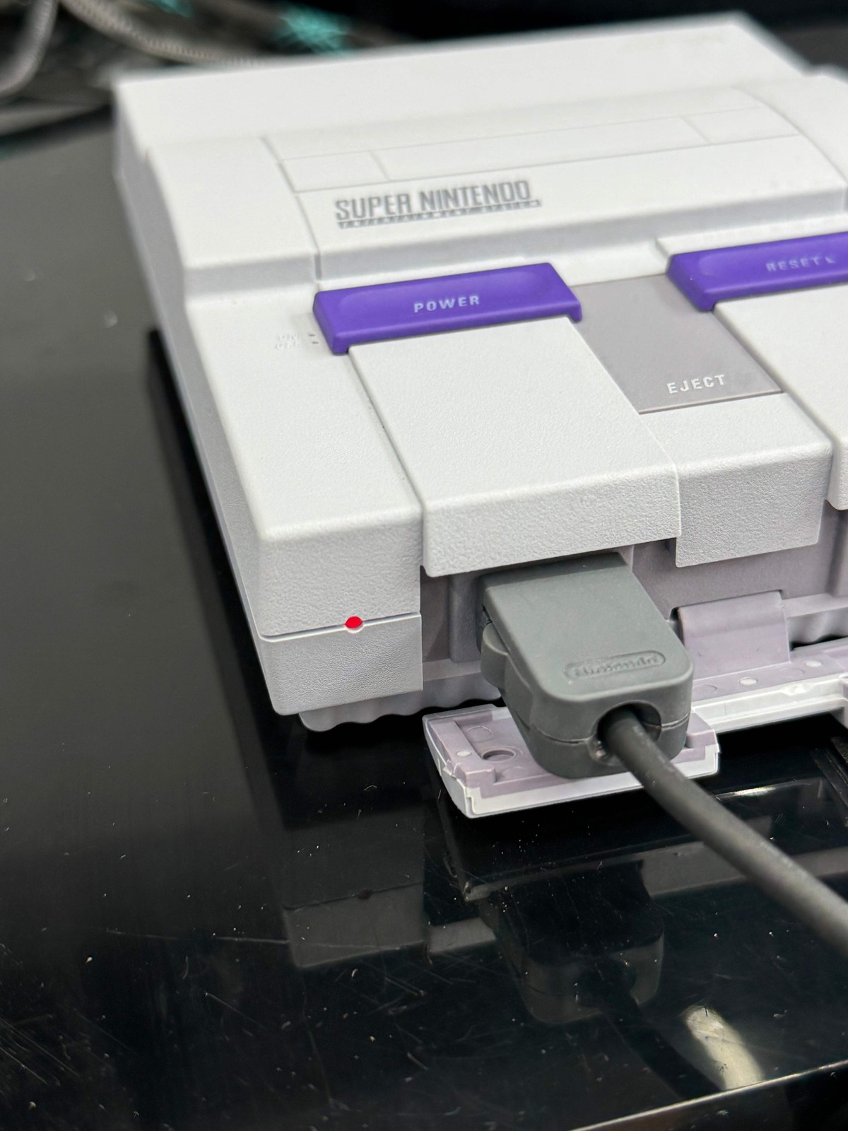 Nintendo Super NES Control Deck CLV-201 + Controllers Gray – Used VGC