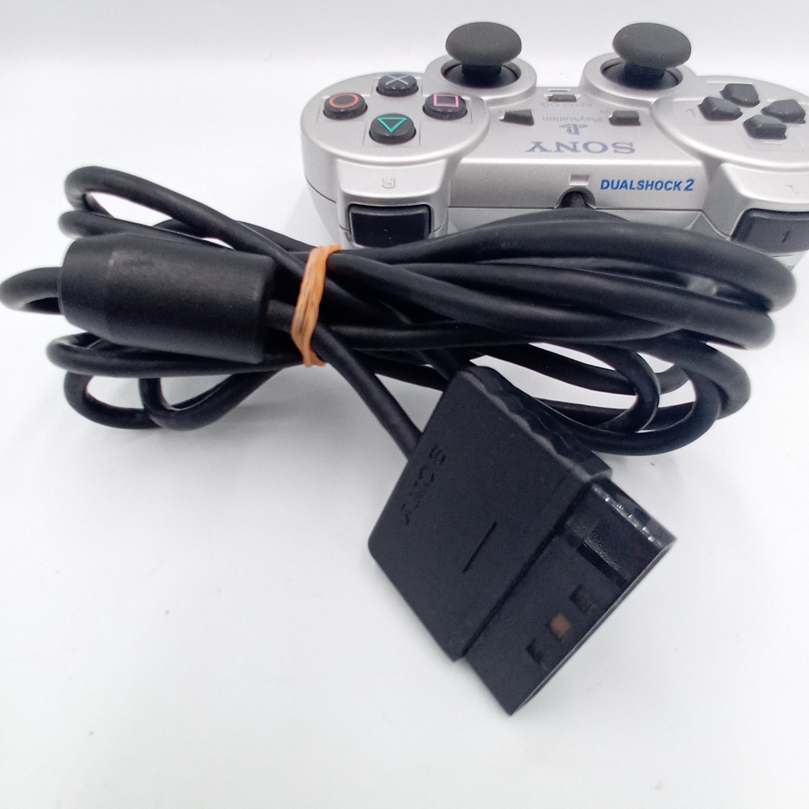 PS2 PlayStation 2 Console Satin Silver SCPH-39000 With Game Japanese Tested