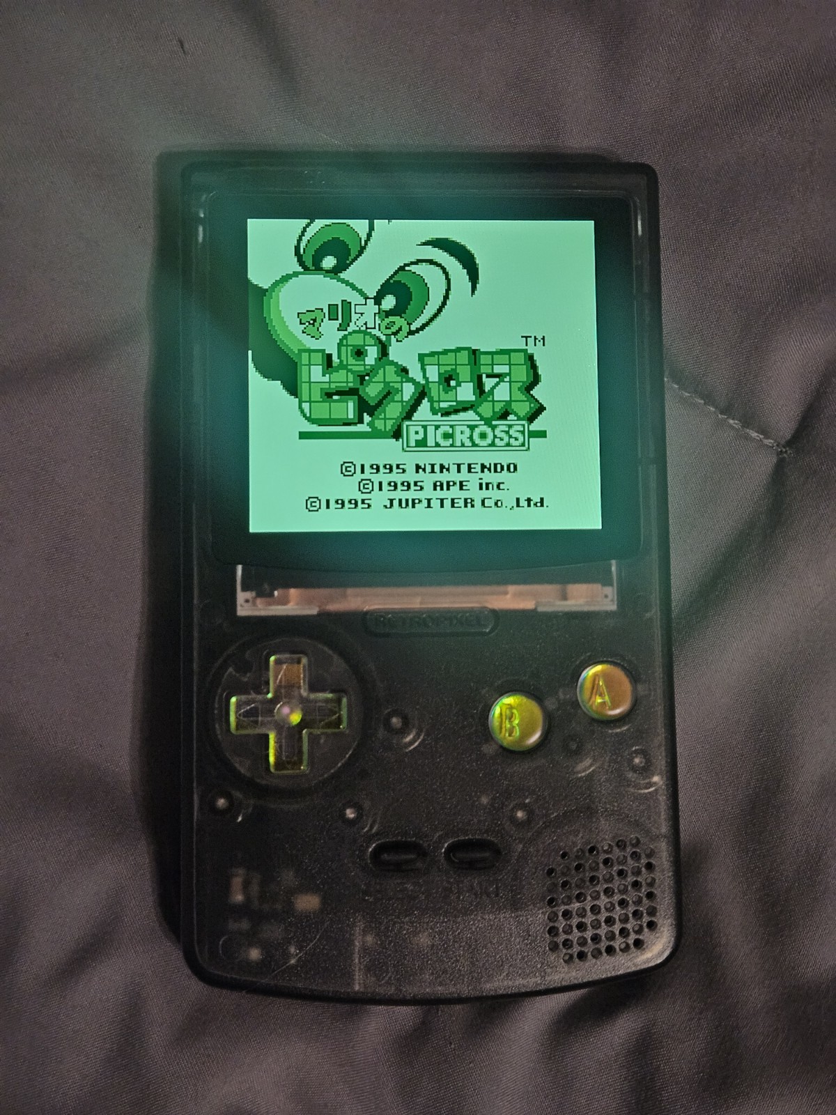 Smoke Grey FPGBC Funny Playing Gameboy Color With Case GBC IPS Screen USB-C