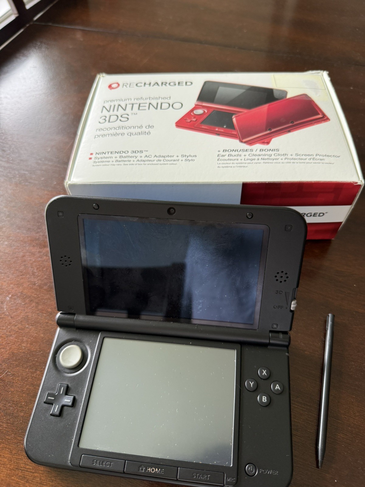 Nintendo 3DS XL Handheld Console Blue W/ Pokémon Crystal Version 2001 Downloaded