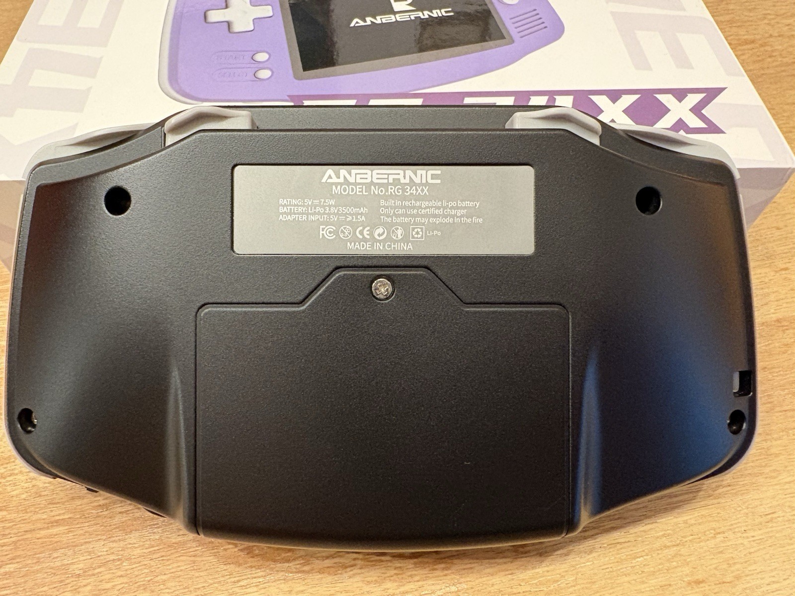 Anbernic RG34XX Black Handheld Console 64GB Linux HDMI USB-C w/ Box