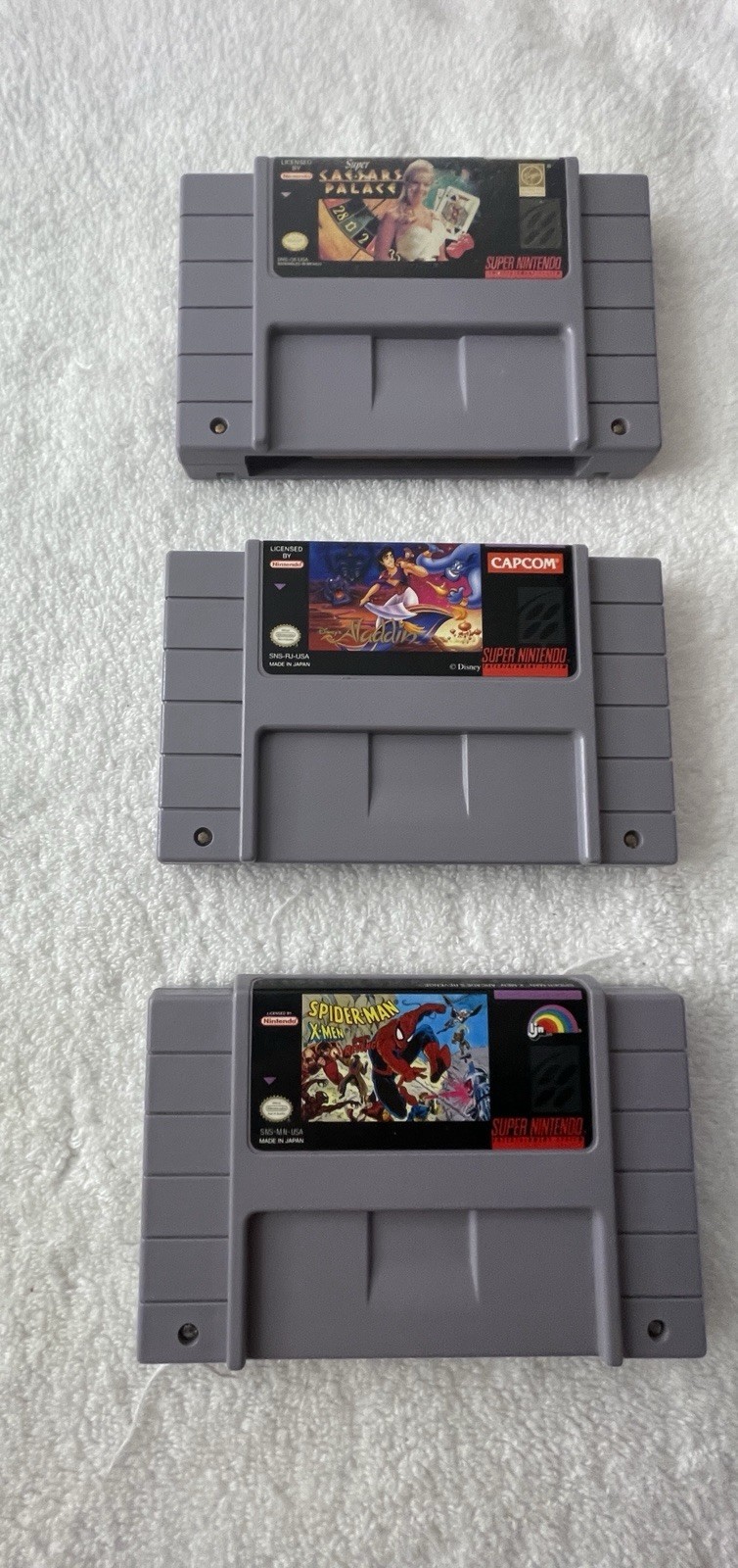 Super Nintendo SNES Mini JR Console System SNS-101-Bundle Lot- Cleaned & Tested