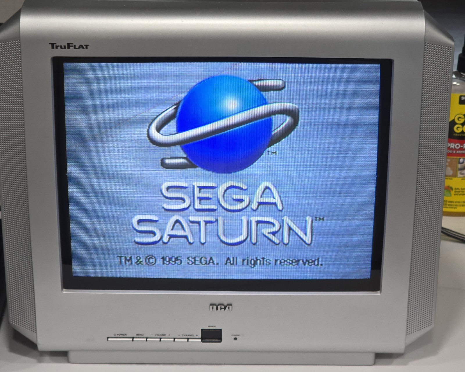 🎮 Sega Saturn MK-80000A Console Black w/ OEM Controller & Primal Rage TESTED