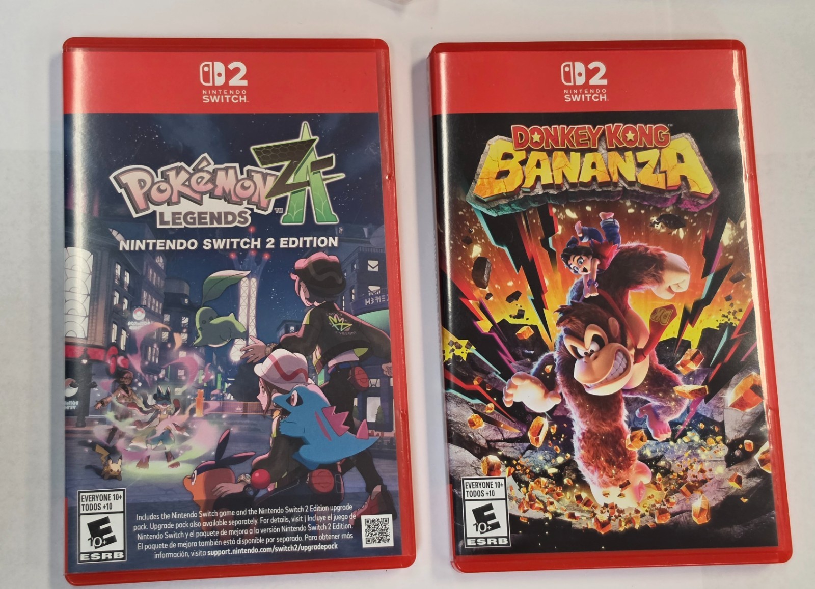 Nintendo Switch 2 with Pokemon Legends Z-A and Donkey Kong Bananza