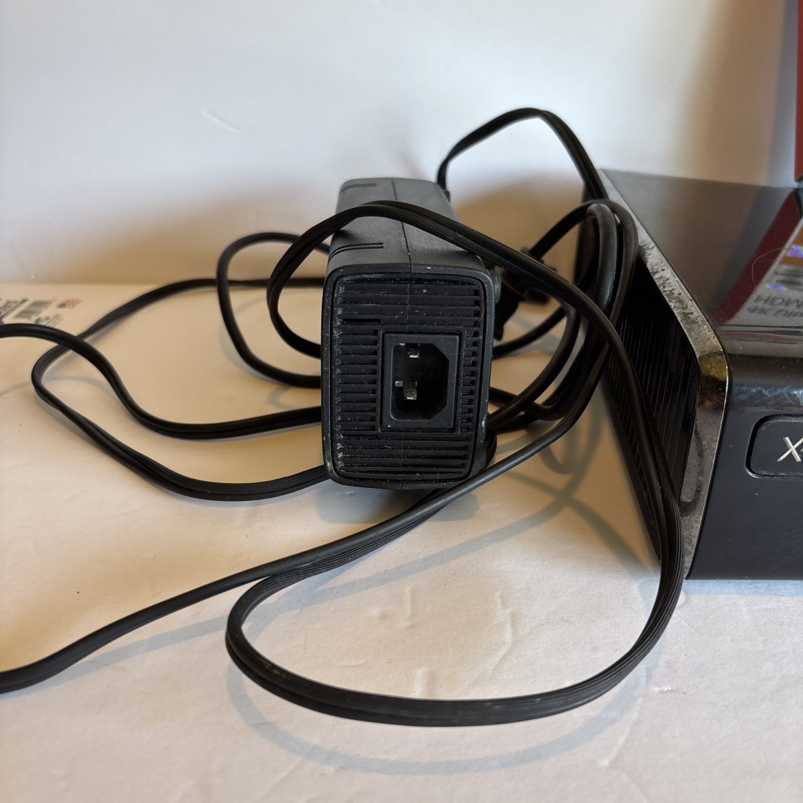 Xbox 360 Slim Matte Black Console 1439 320GB Cables New HDMI Cord Tested Works