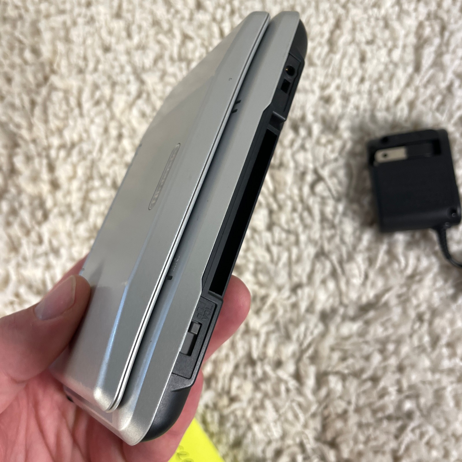 Nintendo DS Original NTR-001 Titanium Silver Handheld Console System READ