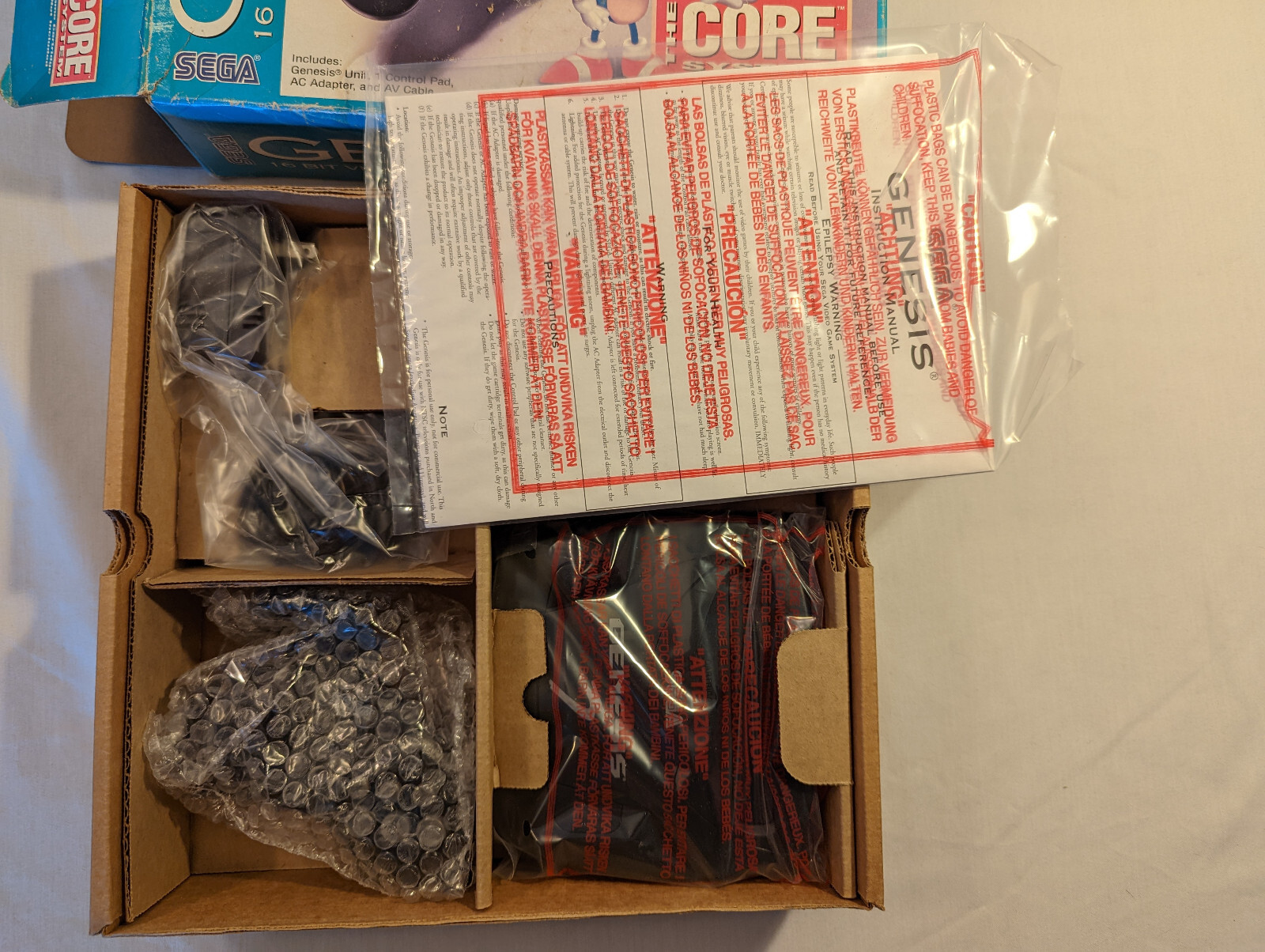 SEGA Genesis 3 Core System console model 3 Open Box LN Complete CiB READ