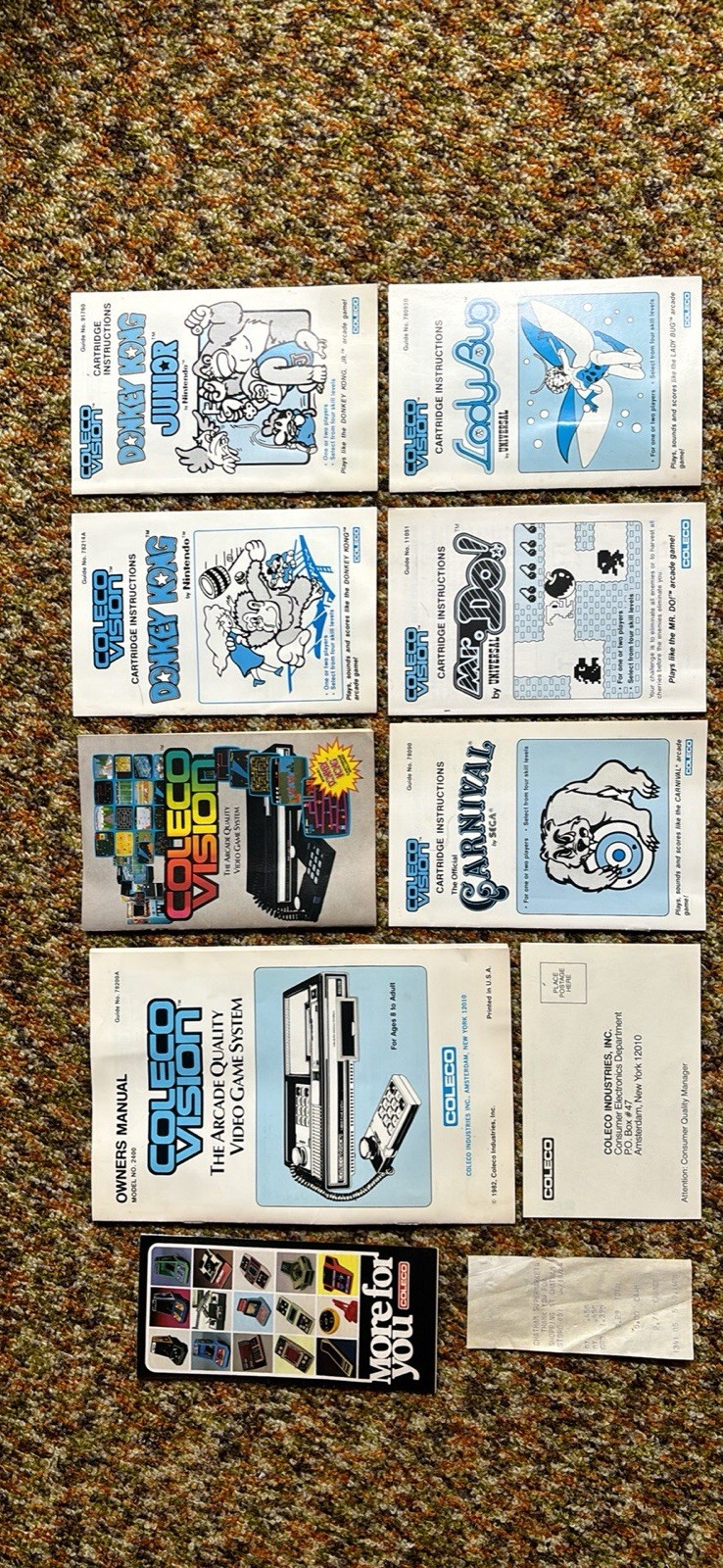 Coleco ColecoVision Console with Games and Manuel’s Original Stereo Foam Box