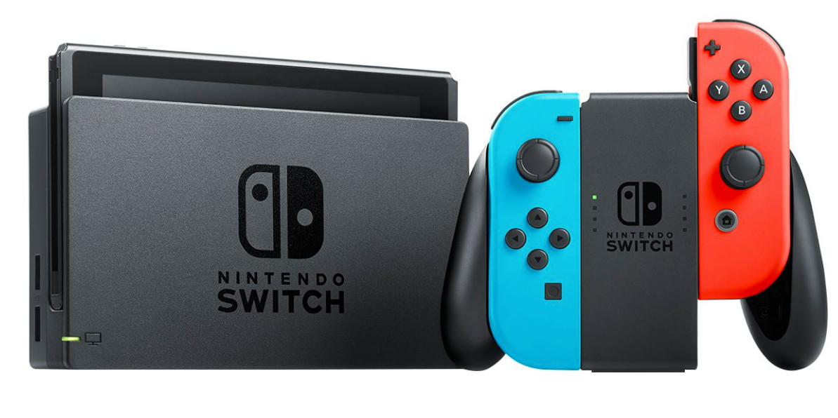 Nintendo Switch Console Mario Kart 8 Deluxe Bundle Neon Blue/Red 3 months online