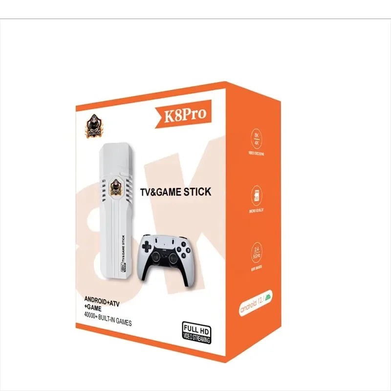 Retro Game Console Stick H313 Quad Core TV Box 40000+ Games
