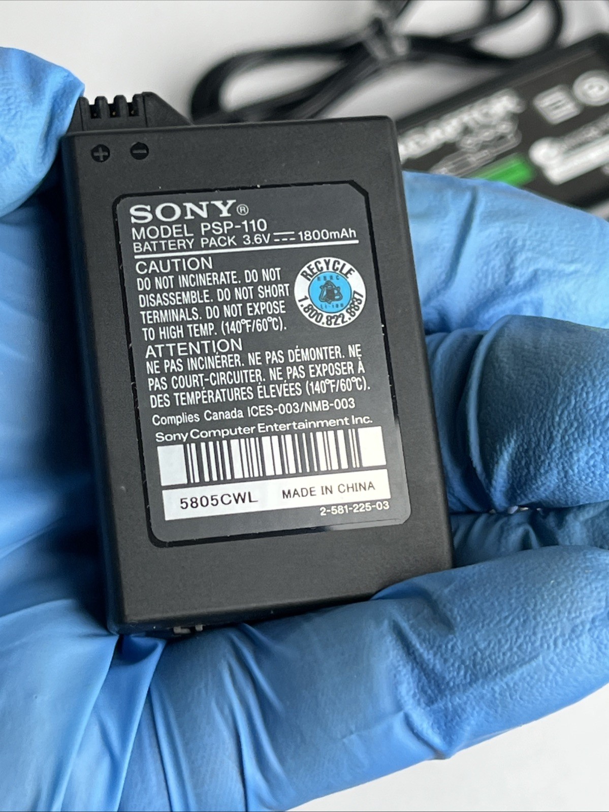Sony PSP-1001 PlayStation Portable Console w/ Battery & Charger – TESTED & WORKS
